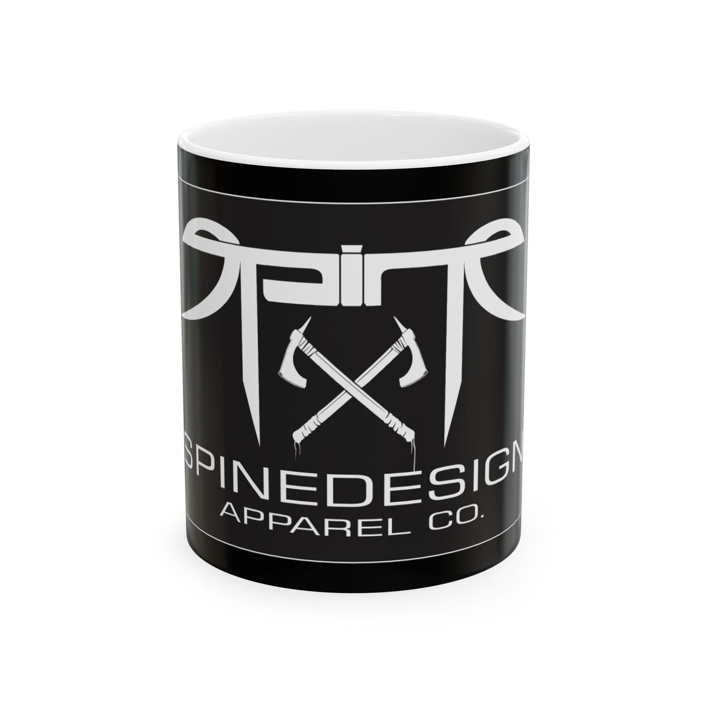 Spine Design Apparel Co. w/ axes Ceramic Mug 11oz