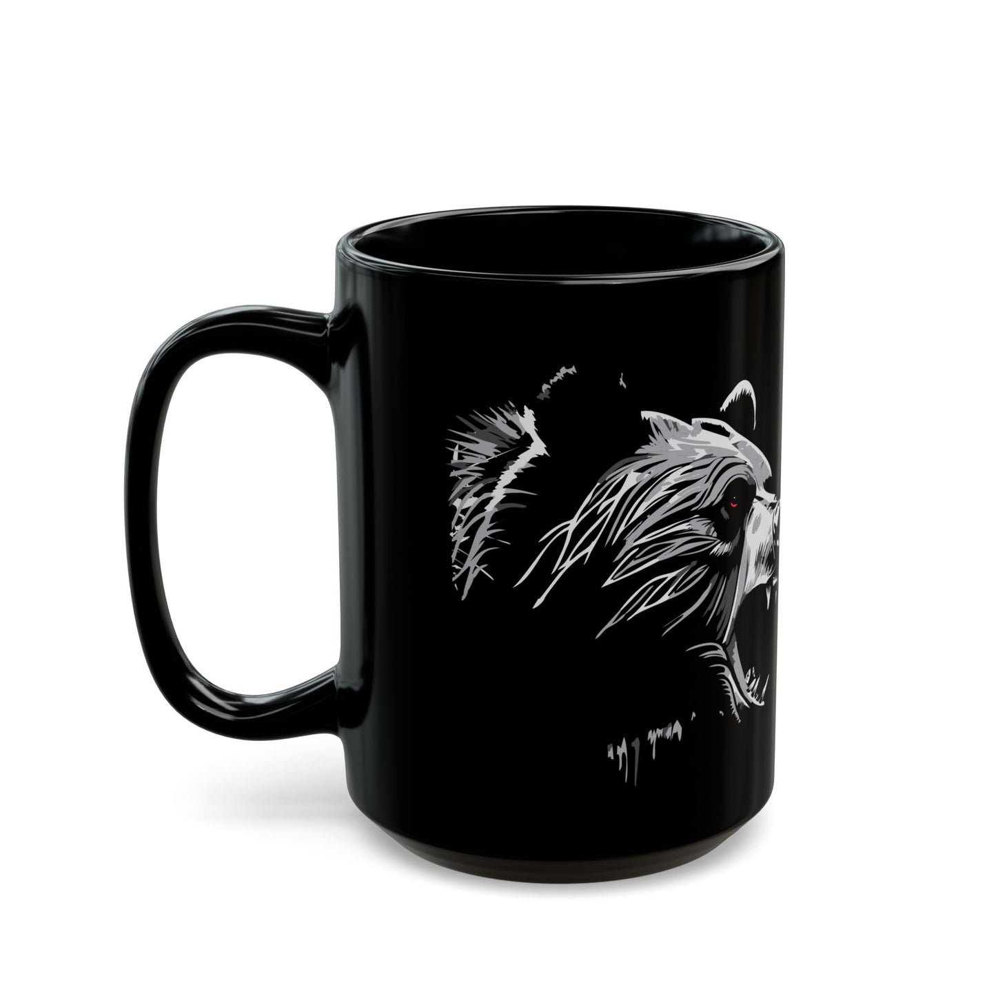 Grizzly Flame Spine, Black Mug (11oz, 15oz)