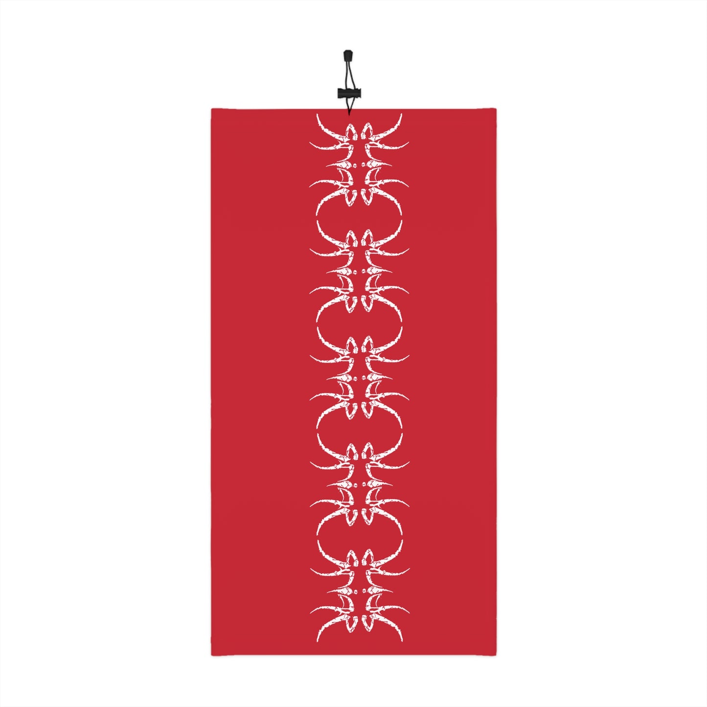 Spine Skull on Red, Winter Neck Gaiter With Drawstring
