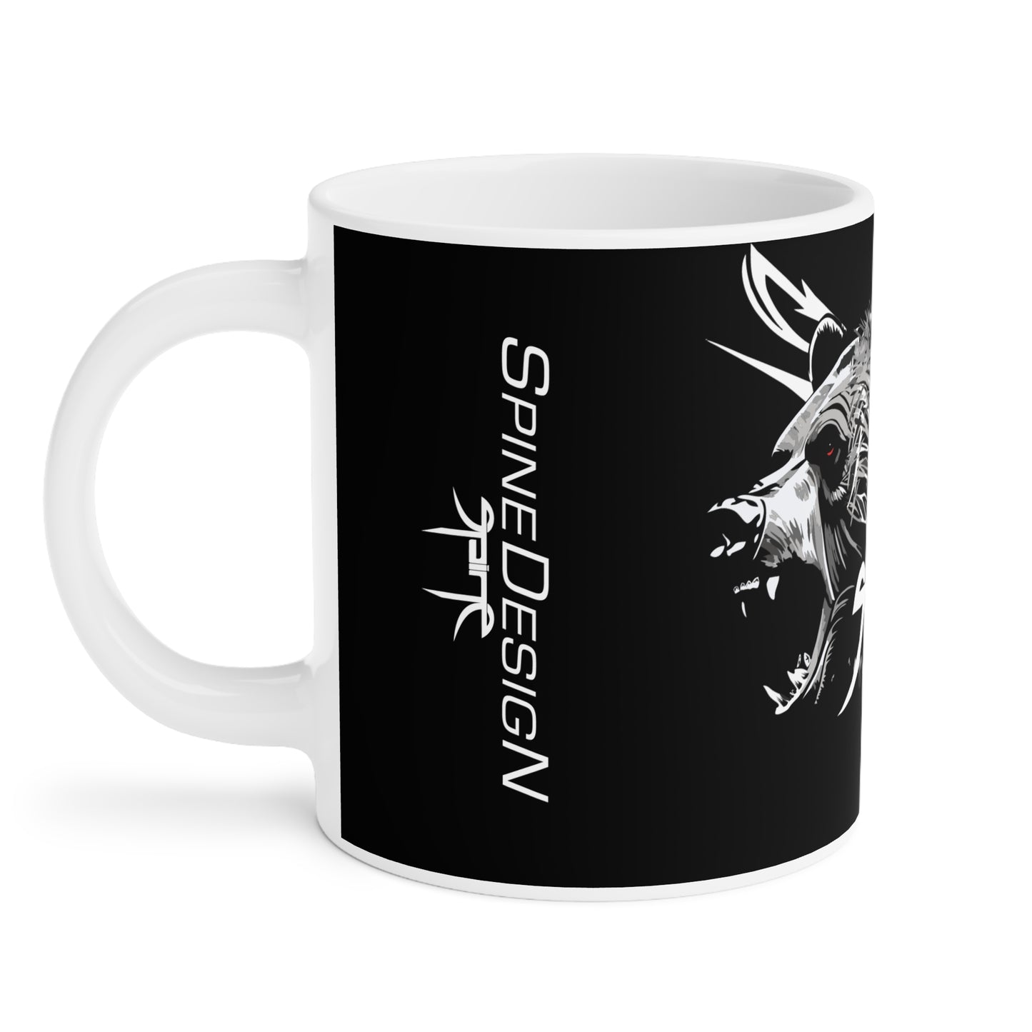 Grizzly Clan Berserker Spine, Big Boy Ceramic Mugs (11oz\15oz\20oz) by Spine Design