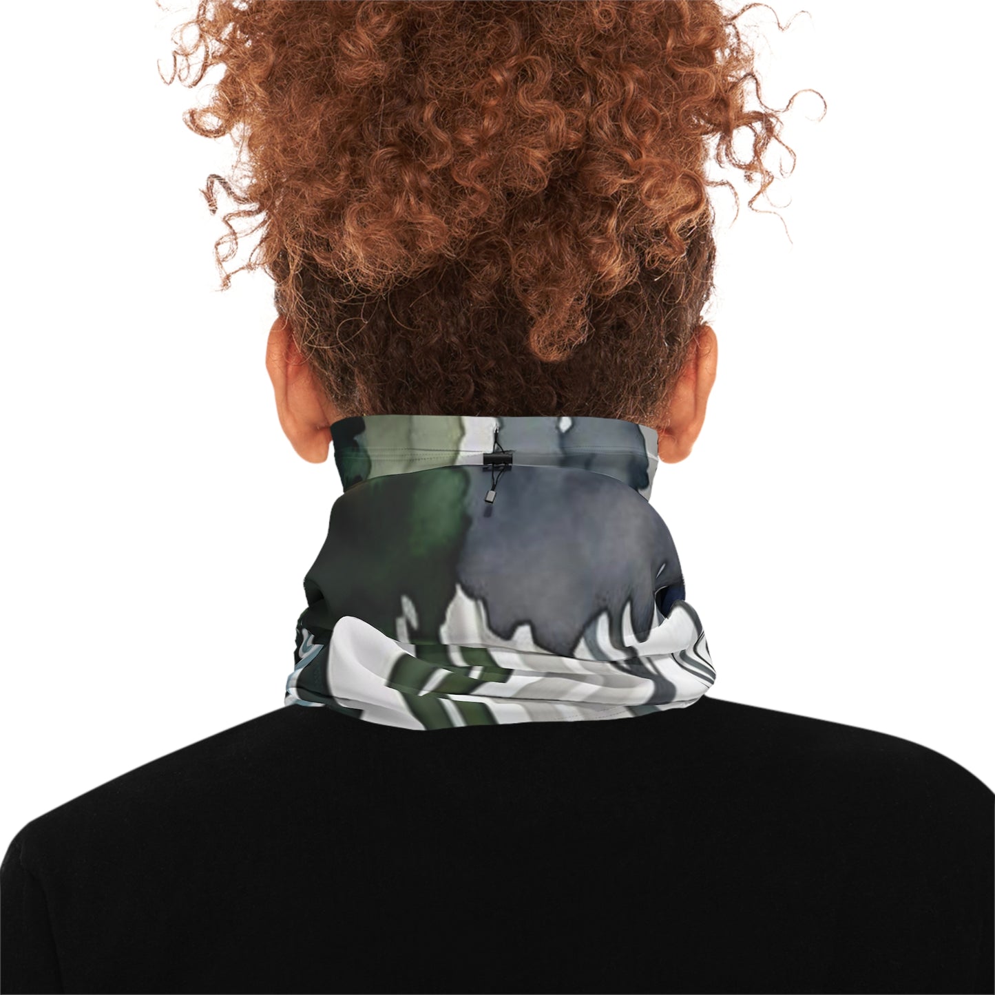 Spine Design Refresh, Winter Neck Gaiter With Drawstring