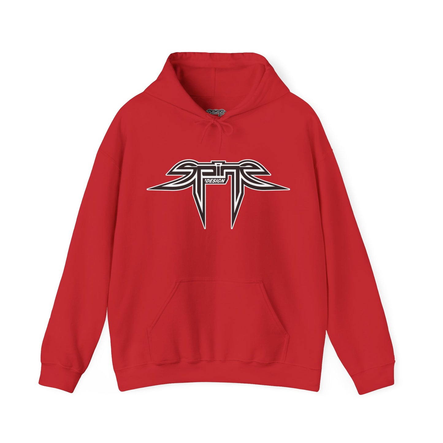 Spine Design Black and White logo Unisex Heavy Blend™ Hooded Sweatshirt