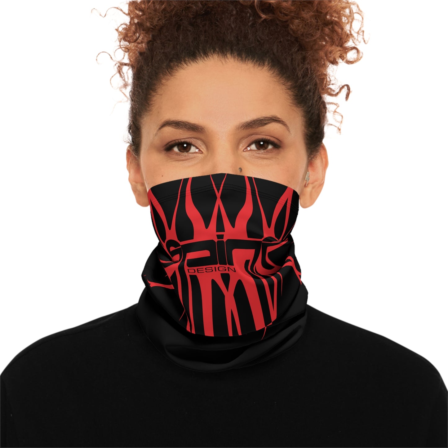 Spine Flame, Winter Neck Gaiter With Drawstring