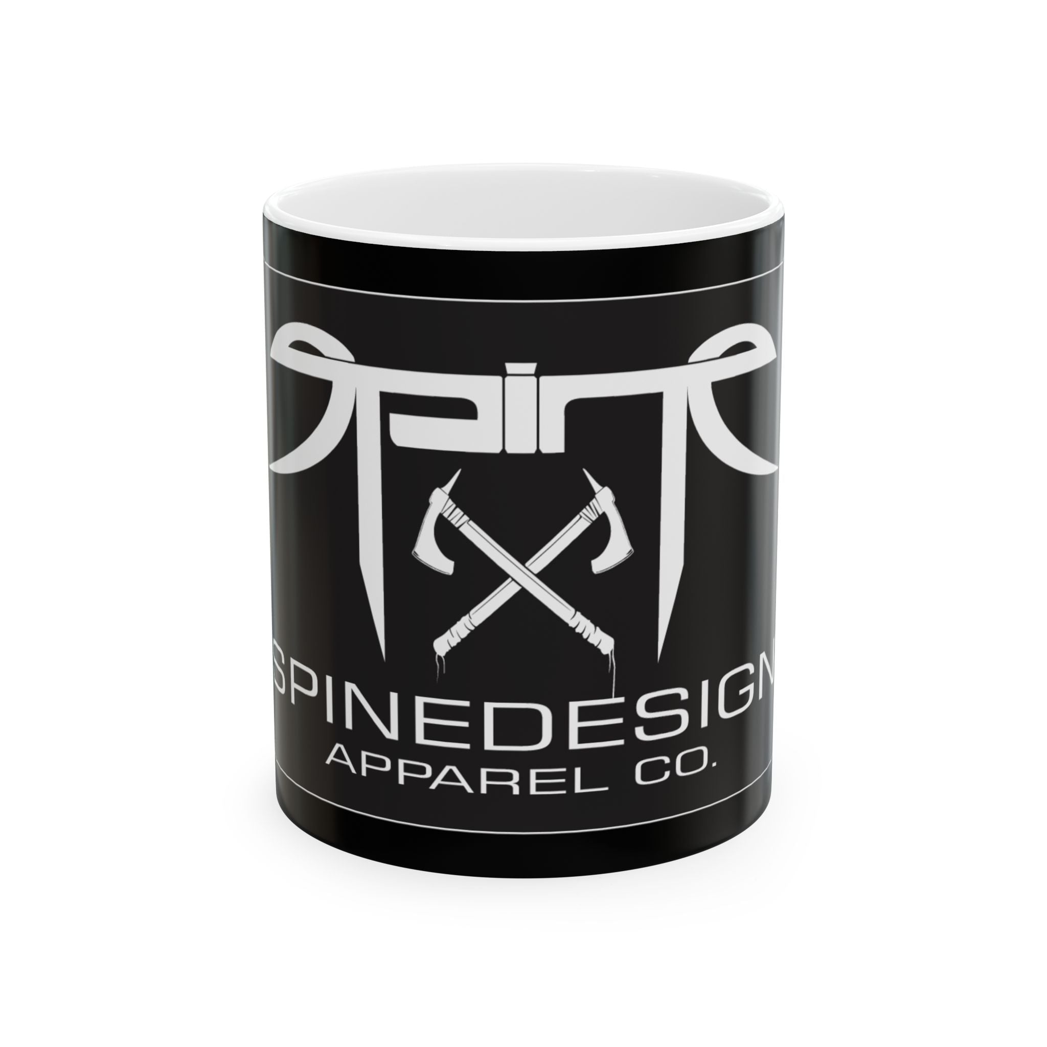 Spine Design Apparel Co. w/ axes Ceramic Mug 11oz