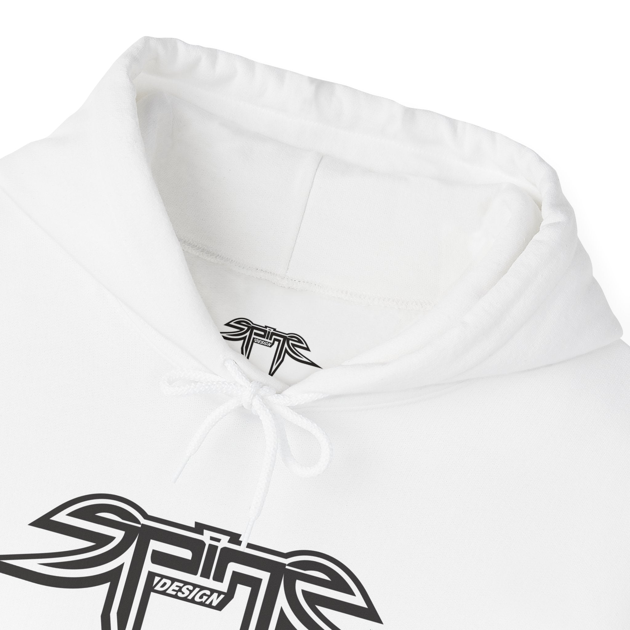 Spine Design Black and White logo Unisex Heavy Blend™ Hooded Sweatshirt