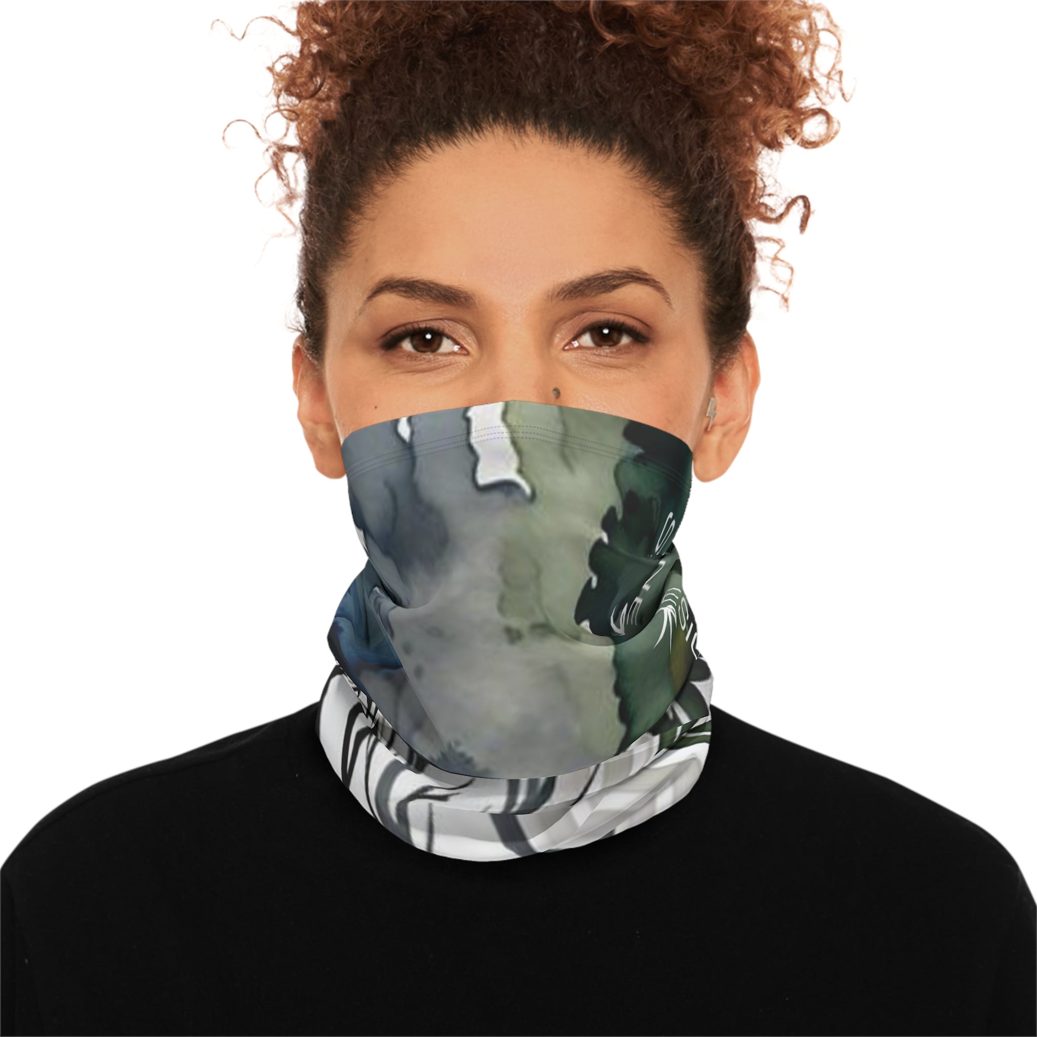 Spine Design Refresh, Winter Neck Gaiter With Drawstring