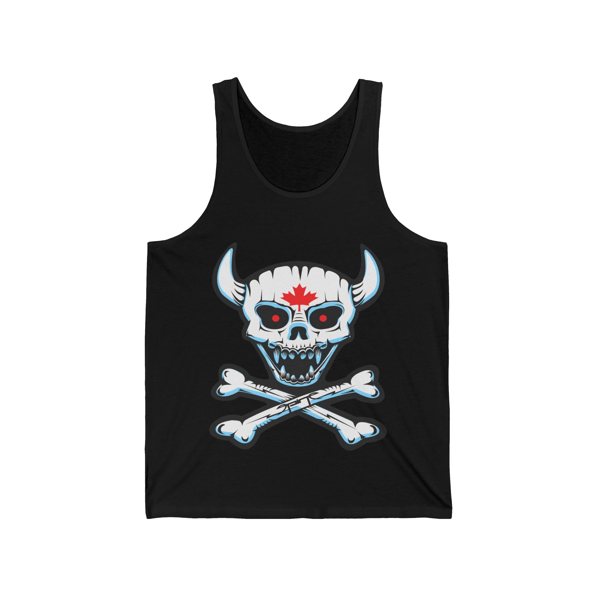 Demon Skull Unisex Jersey Tank, By Spine Design