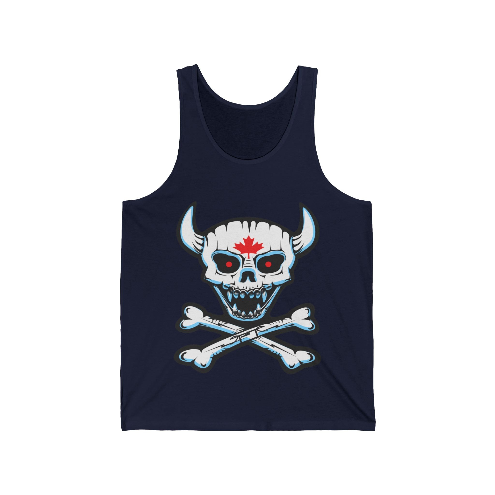 Demon Skull Unisex Jersey Tank, By Spine Design