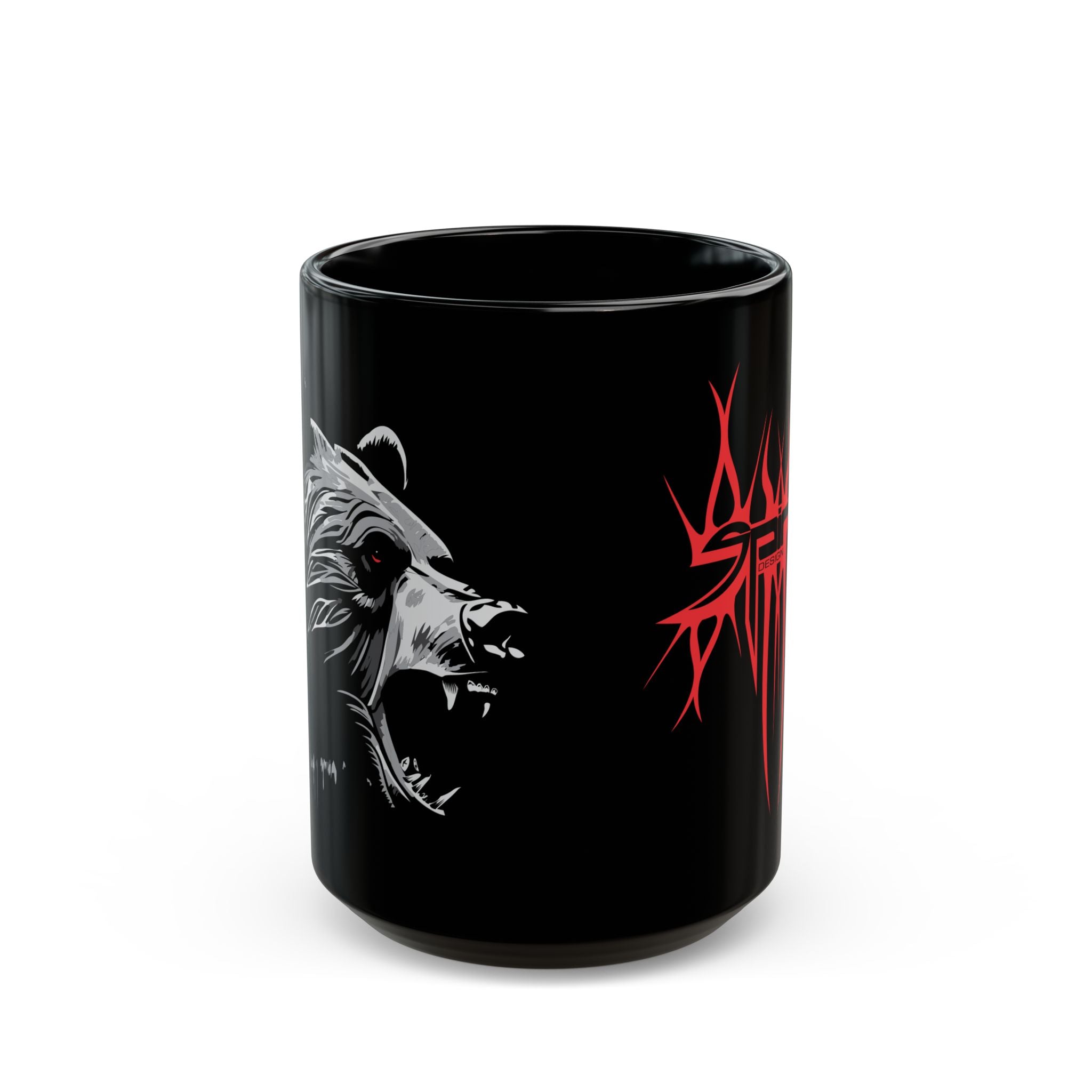 Grizzly Flame Spine, Black Mug (11oz, 15oz)