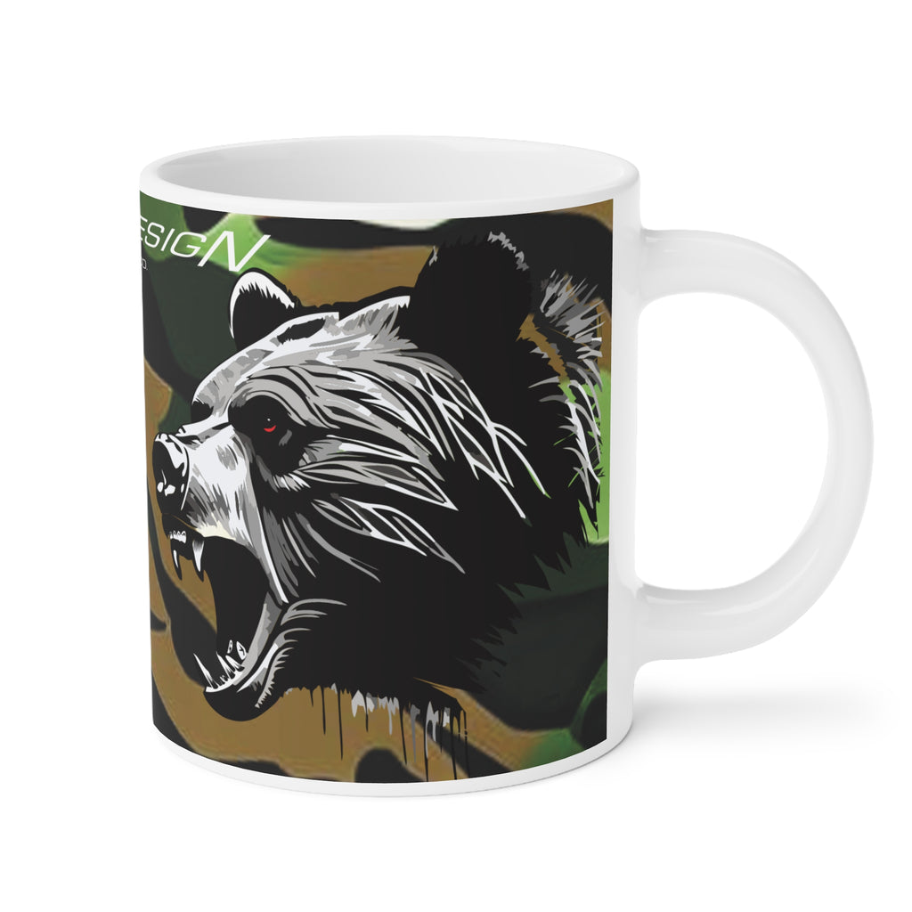 Grizzly Spine, Big Boy Ceramic Mugs (11oz\15oz\20oz) by Spine Design