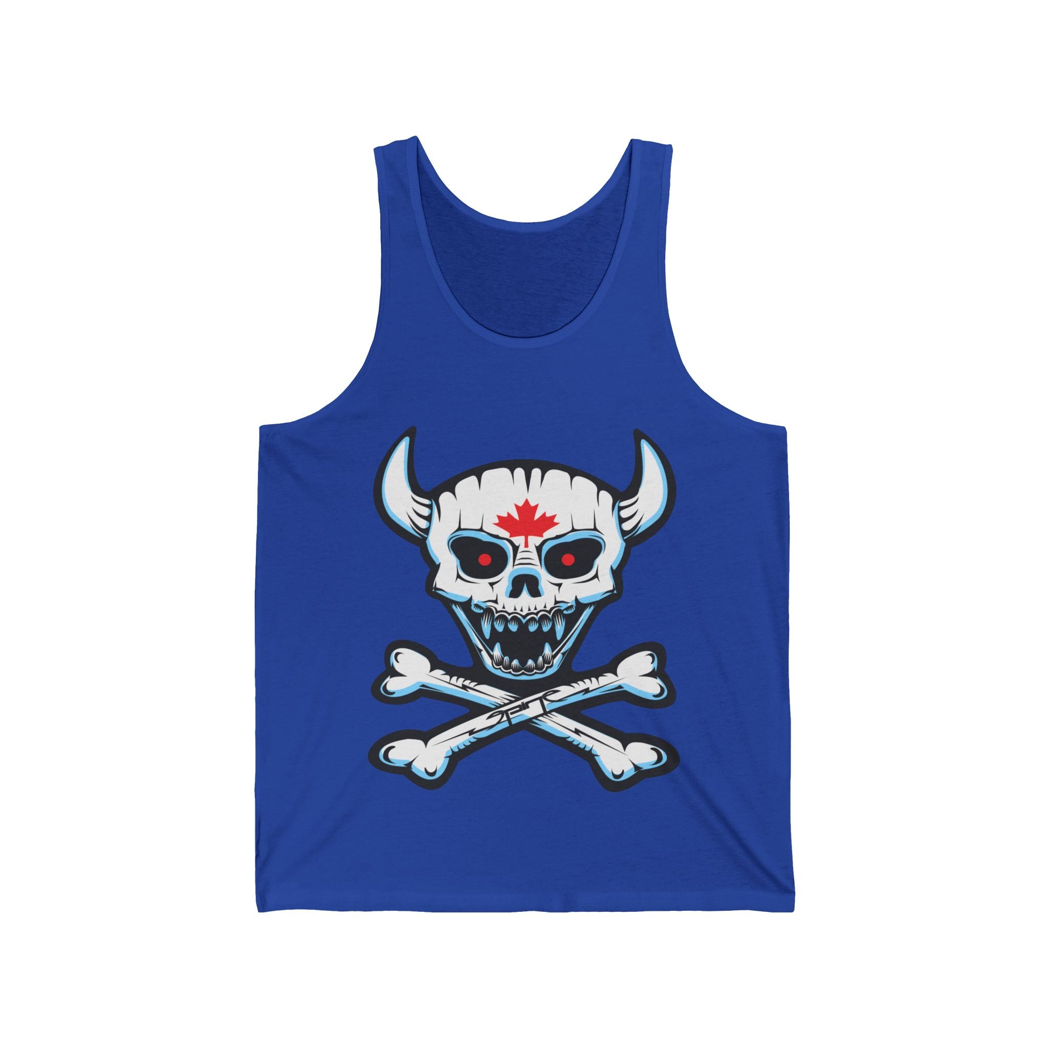 Demon Skull Unisex Jersey Tank, By Spine Design
