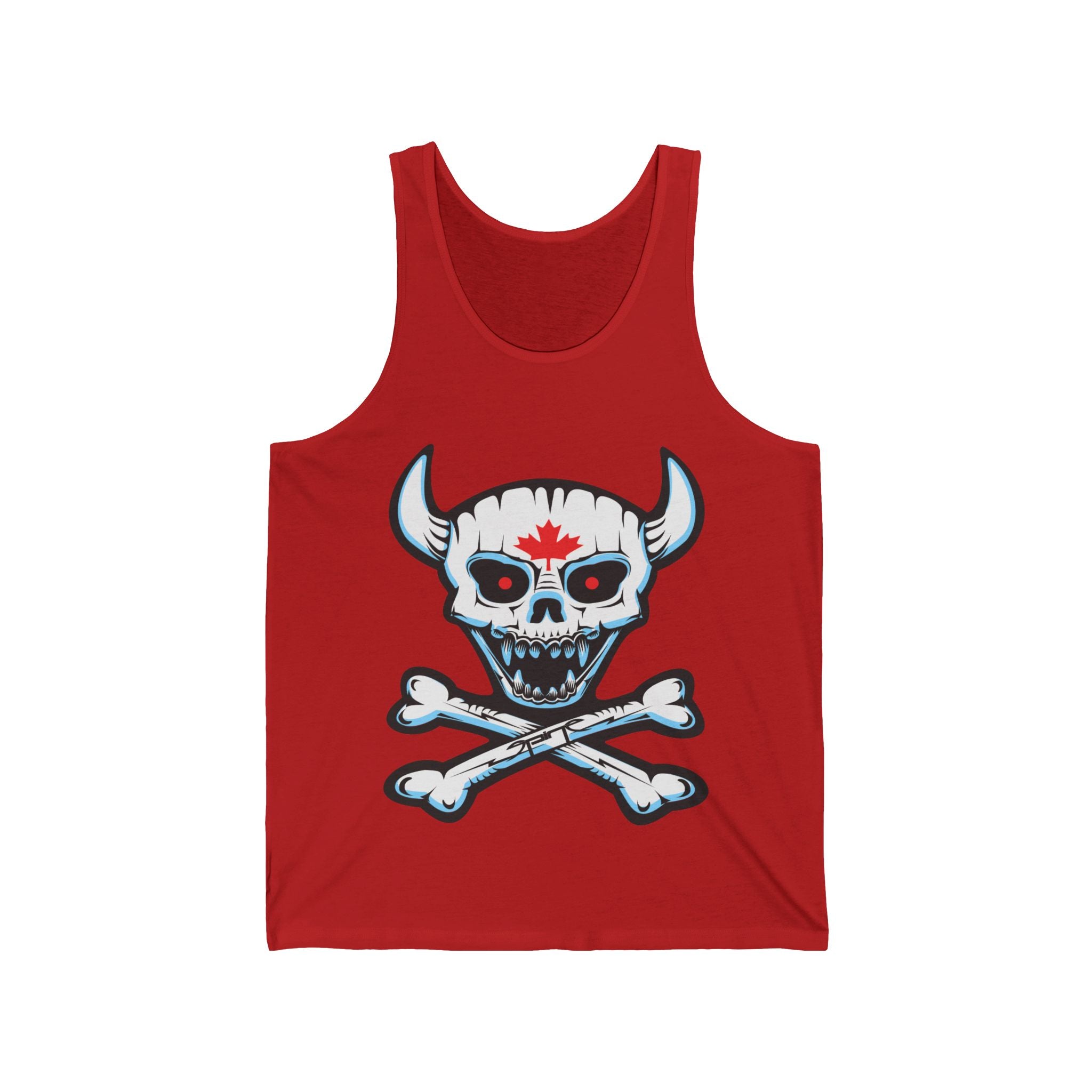 Demon Skull Unisex Jersey Tank, By Spine Design