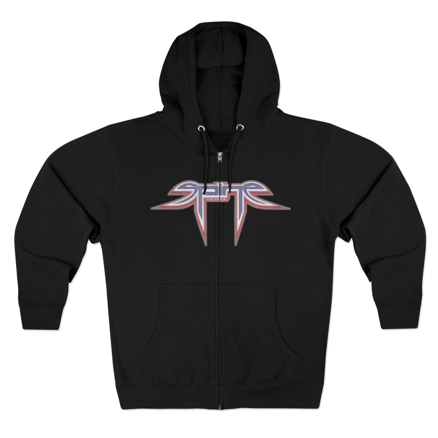 Center Ice, SPINE DESIGN, Unisex Zip Hoodie