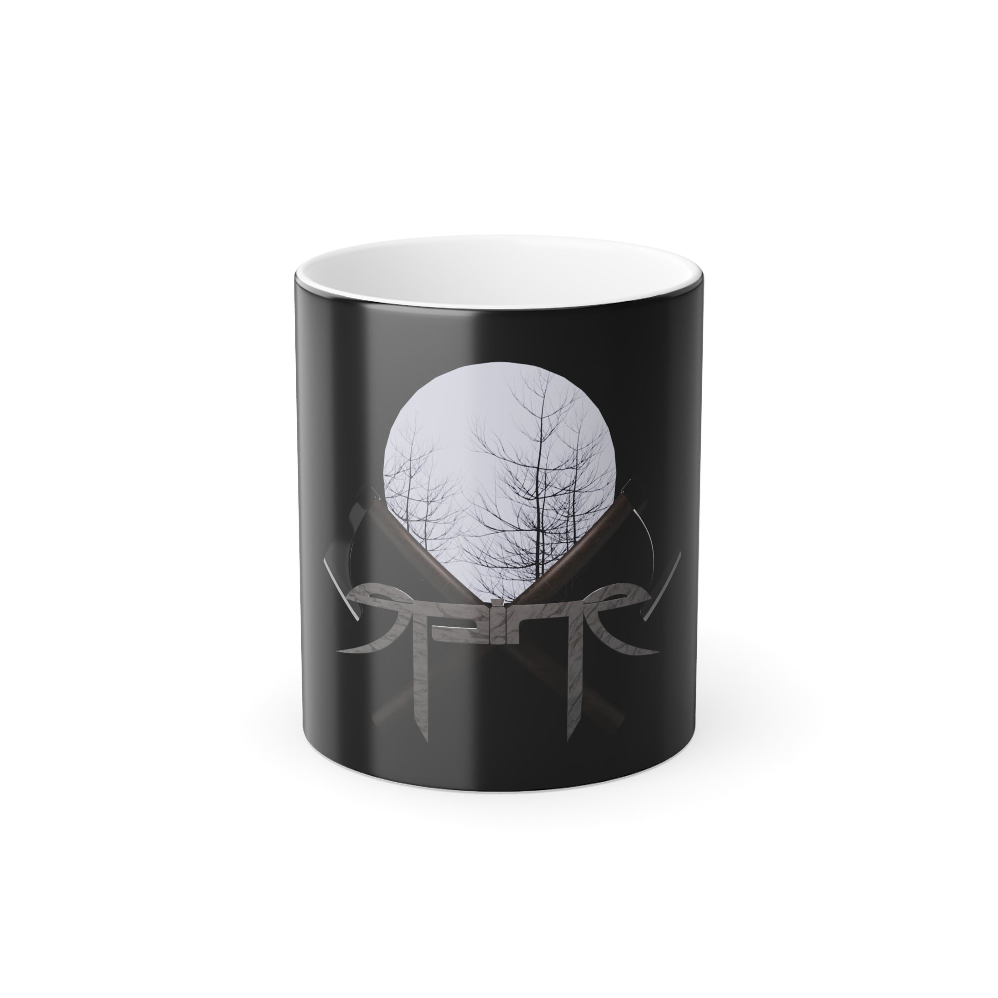 SPINE DESIGN Moon Axes.  Color Morphing Mug, 11oz