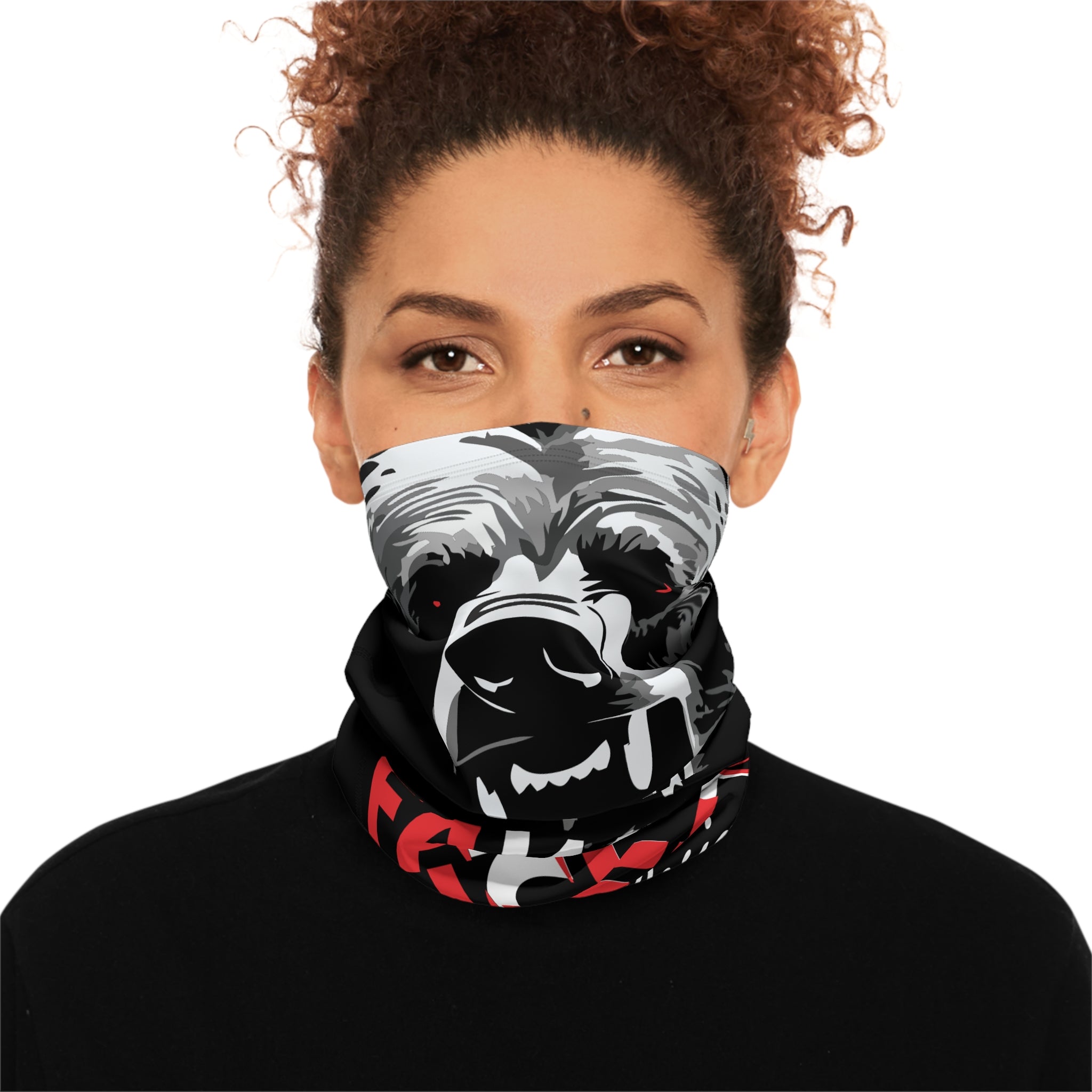 Grizzly Spine Fawkin Rights!, Winter Neck Gaiter With Drawstring