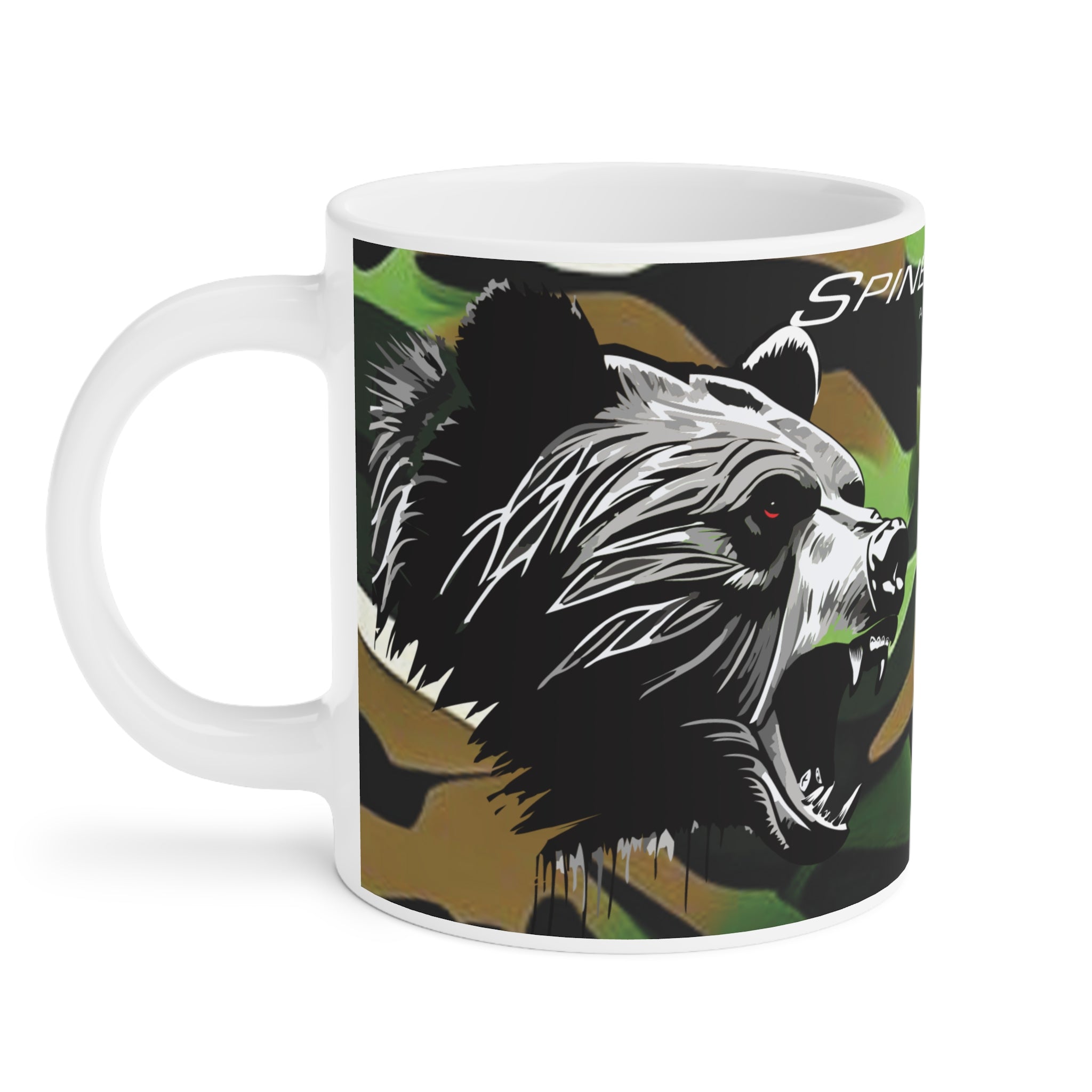 Grizzly Spine, Big Boy Ceramic Mugs (11oz\15oz\20oz) by Spine Design