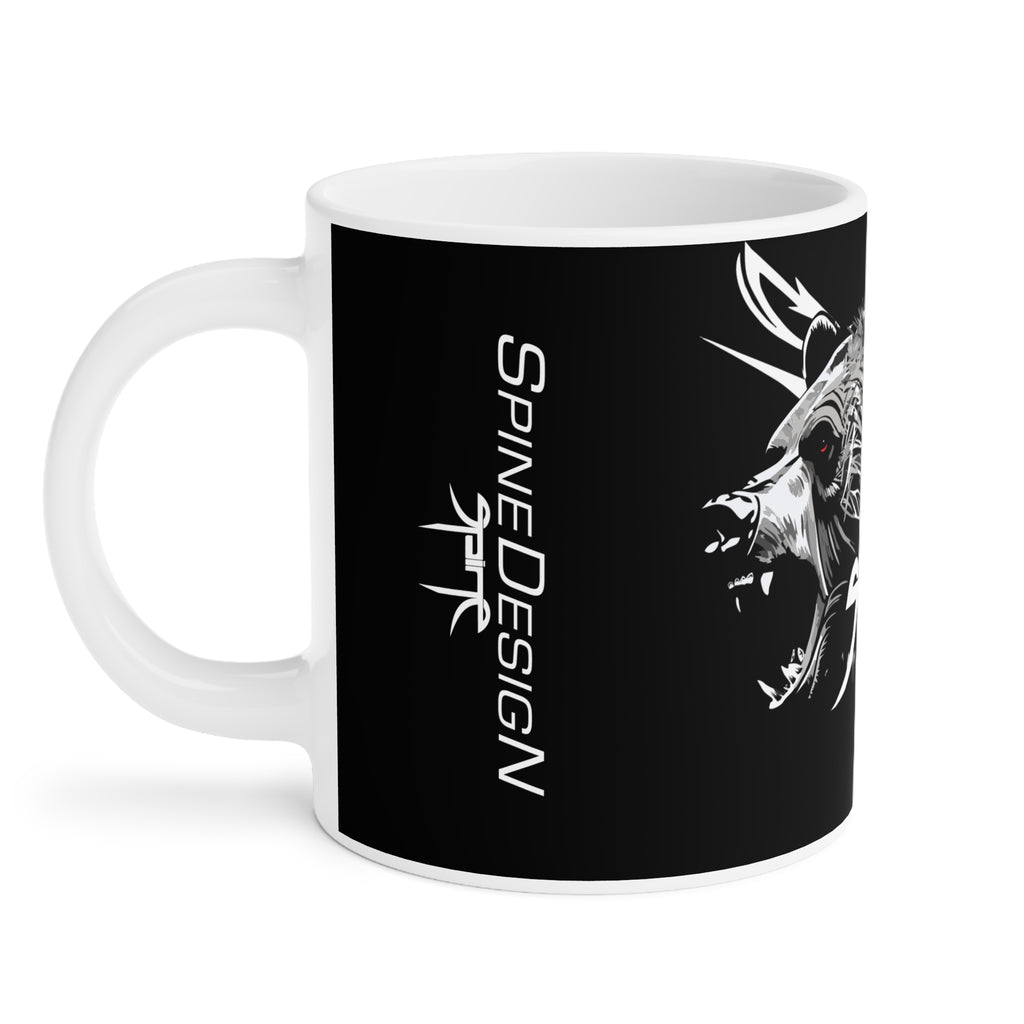 Grizzly Clan Berserker Spine, Big Boy Ceramic Mugs (11oz\15oz\20oz) by Spine Design