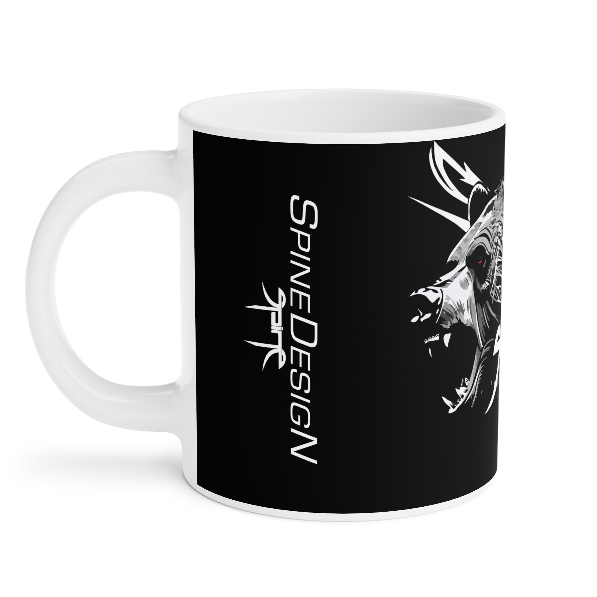 Grizzly Clan Berserker Spine, Big Boy Ceramic Mugs (11oz\15oz\20oz) by Spine Design