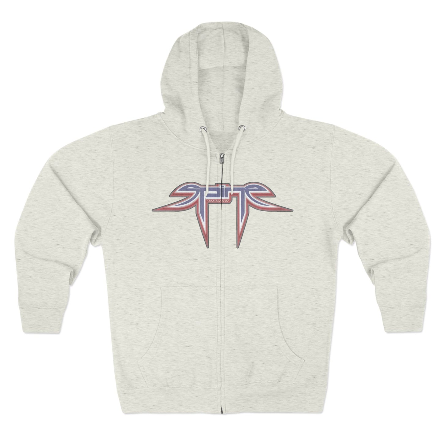 Center Ice, SPINE DESIGN, Unisex Zip Hoodie
