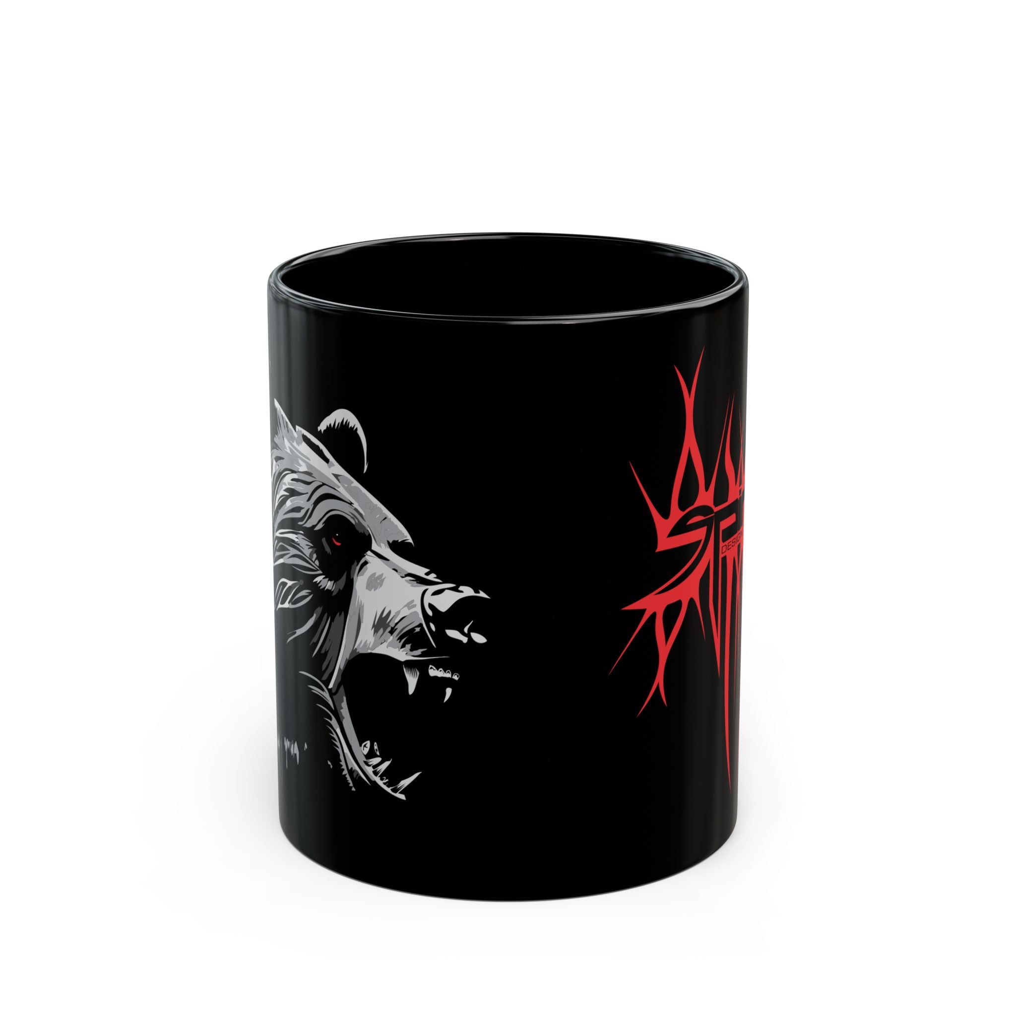 Grizzly Flame Spine, Black Mug (11oz, 15oz)