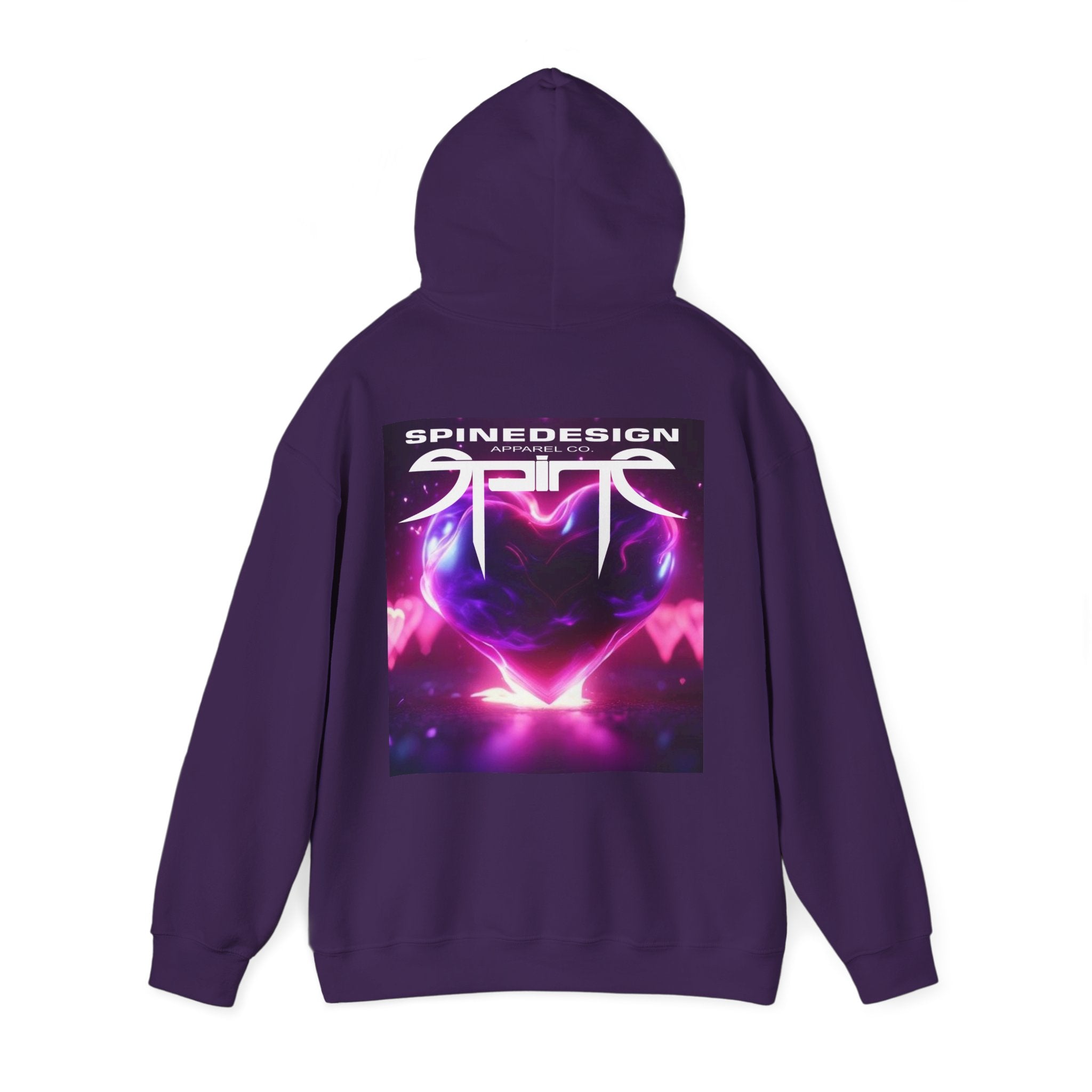 Love Spine, Unisex Heavy Blend™ Hooded Sweatshirt by Spine Design