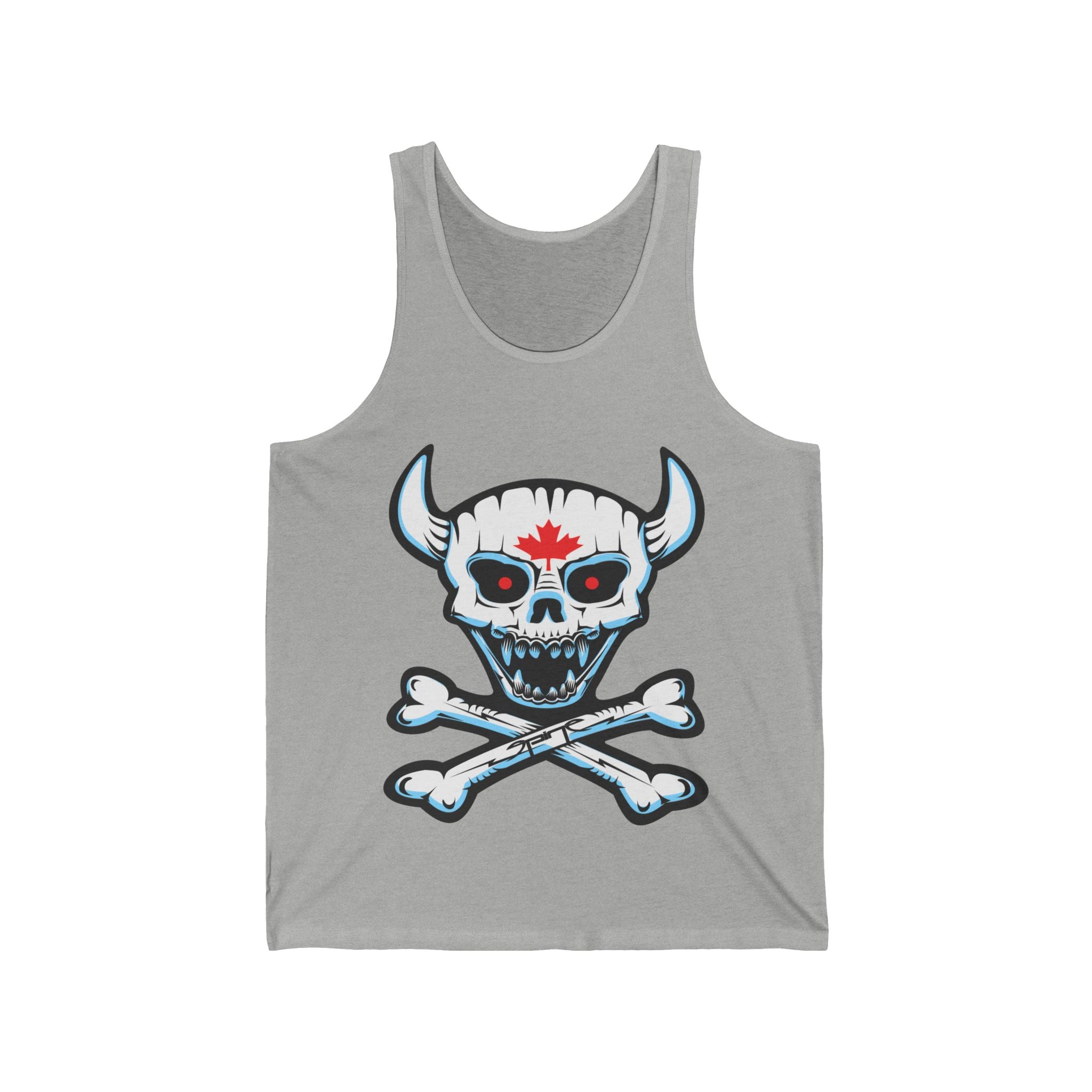 Demon Skull Unisex Jersey Tank, By Spine Design