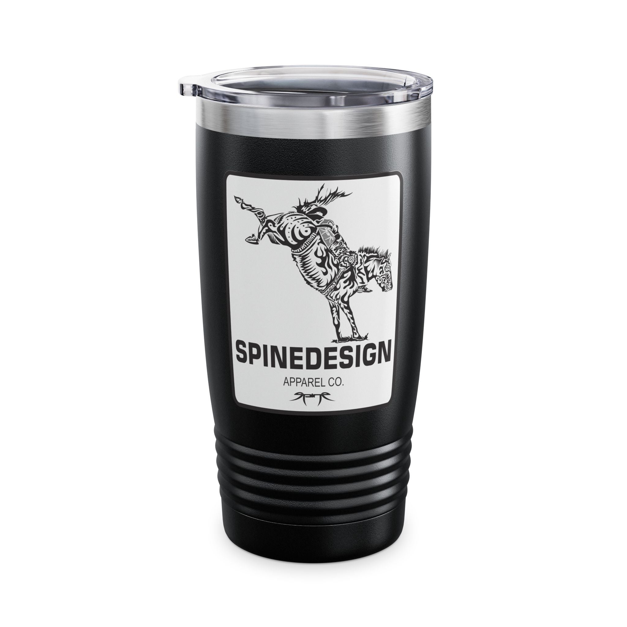 "The Cosmic Bronco" SPINE DESIGN Apparel CO. Ringneck Tumbler, 20oz