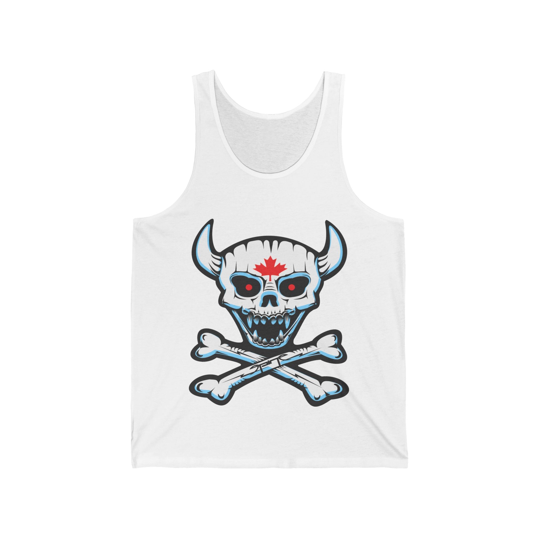 Demon Skull Unisex Jersey Tank, By Spine Design