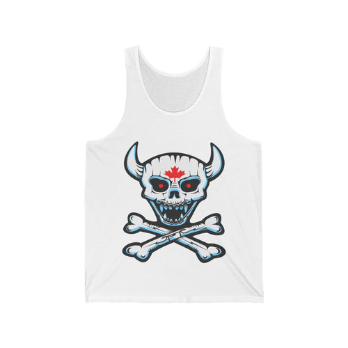 Demon Skull Unisex Jersey Tank, By Spine Design