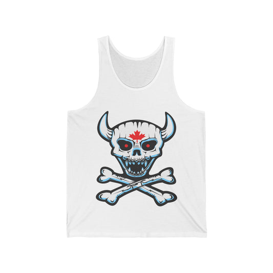 Demon Skull Unisex Jersey Tank, By Spine Design
