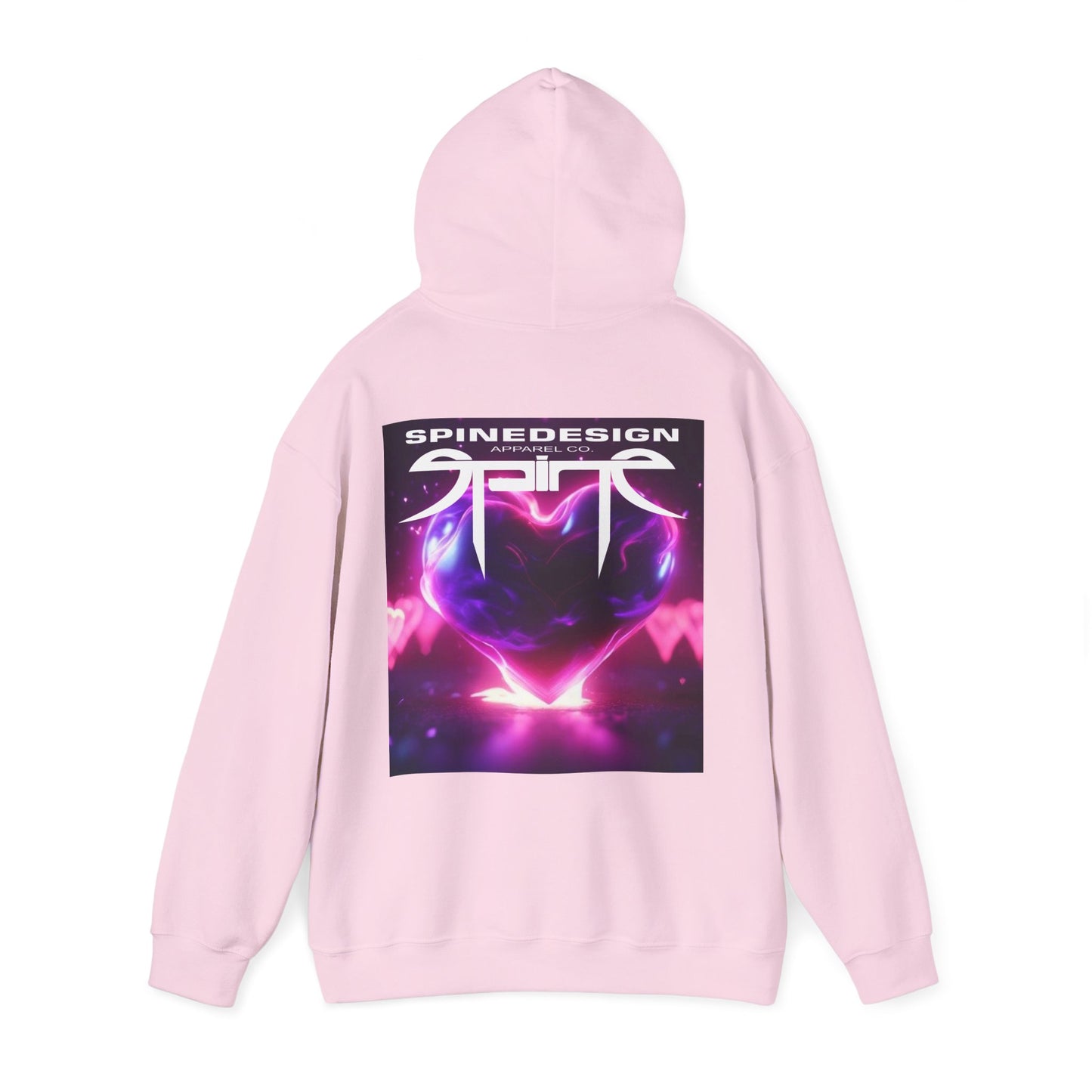 Love Spine, Unisex Heavy Blend™ Hooded Sweatshirt by Spine Design