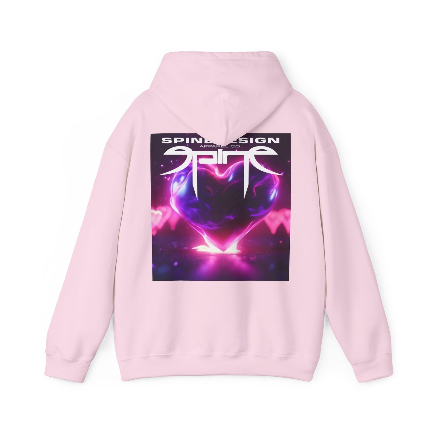 Love Spine, Unisex Heavy Blend™ Hooded Sweatshirt by Spine Design