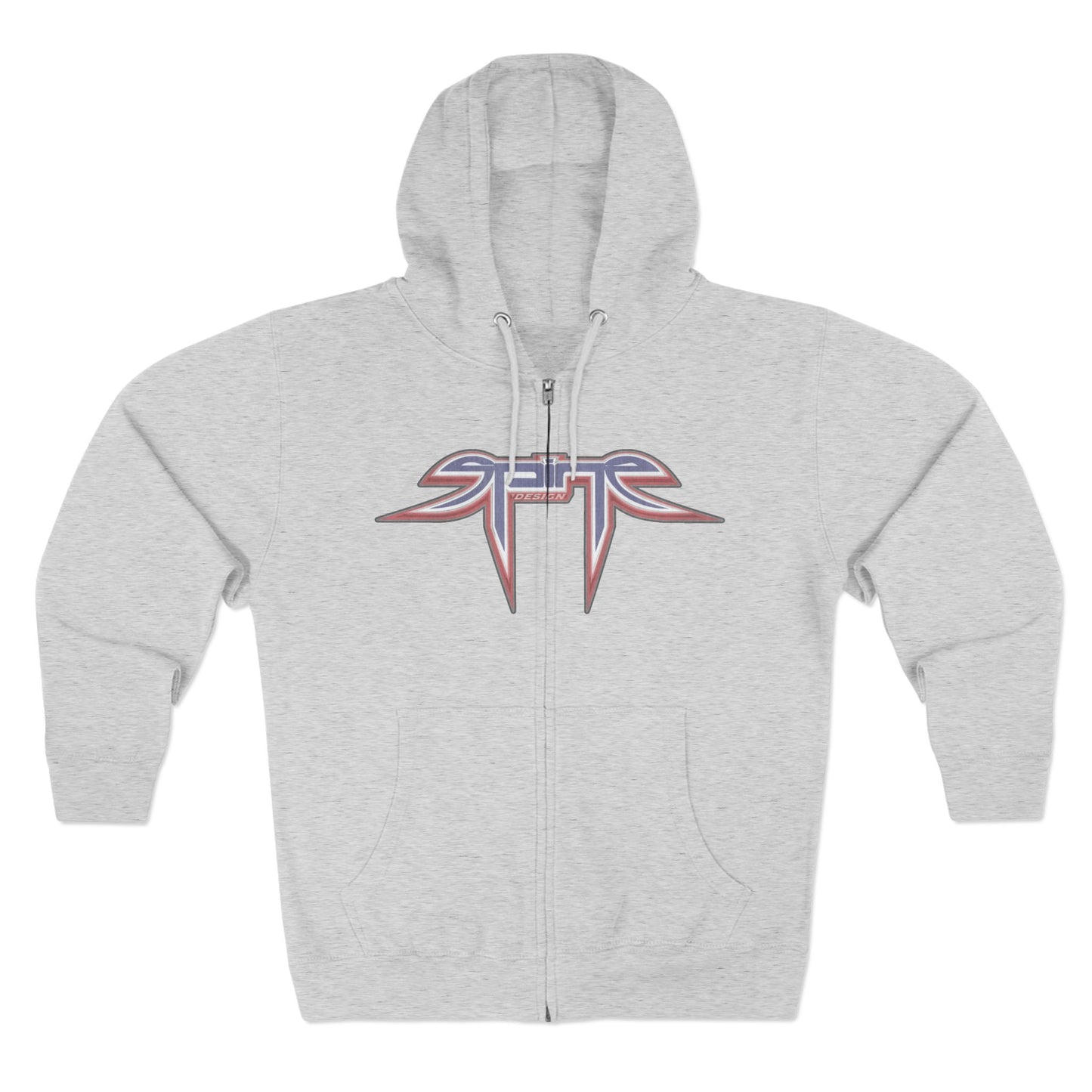 Center Ice, SPINE DESIGN, Unisex Zip Hoodie