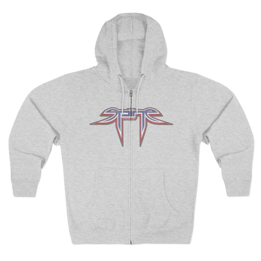 Center Ice, SPINE DESIGN, Unisex Zip Hoodie