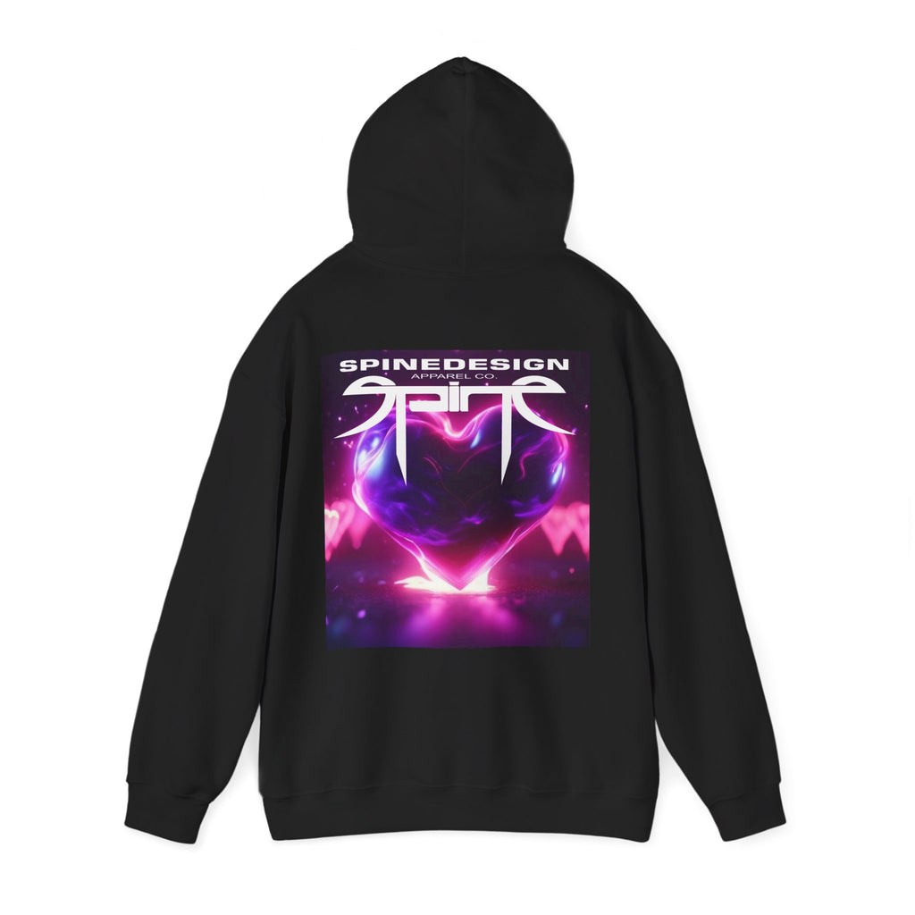 Love Spine, Unisex Heavy Blend™ Hooded Sweatshirt by Spine Design