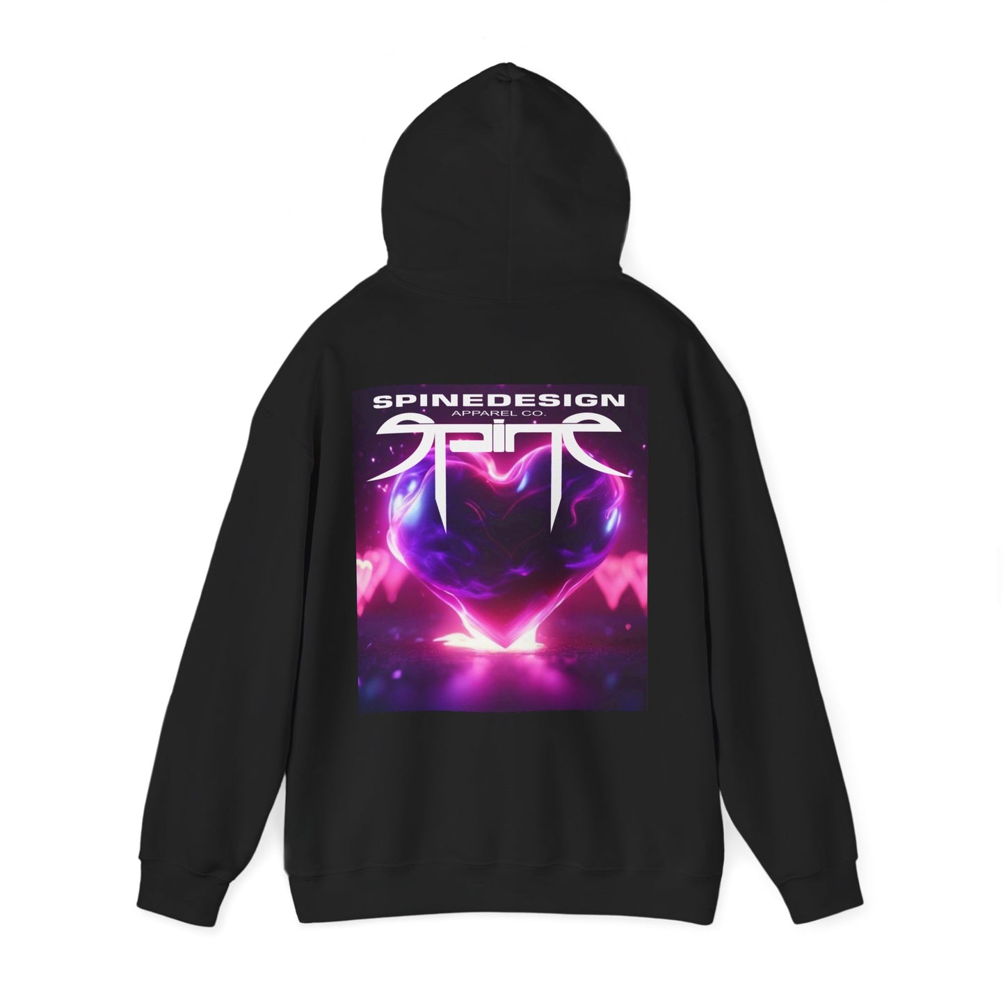 Love Spine, Unisex Heavy Blend™ Hooded Sweatshirt by Spine Design