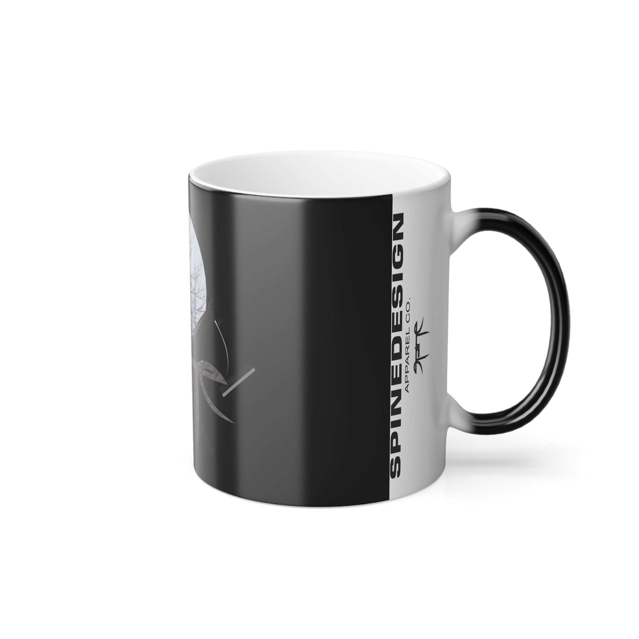 SPINE DESIGN Moon Axes.  Color Morphing Mug, 11oz
