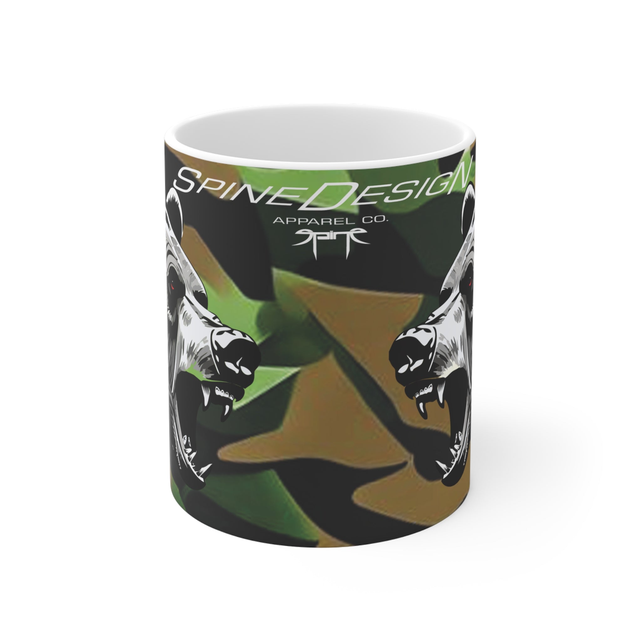 Grizzly Spine, Big Boy Ceramic Mugs (11oz\15oz\20oz) by Spine Design