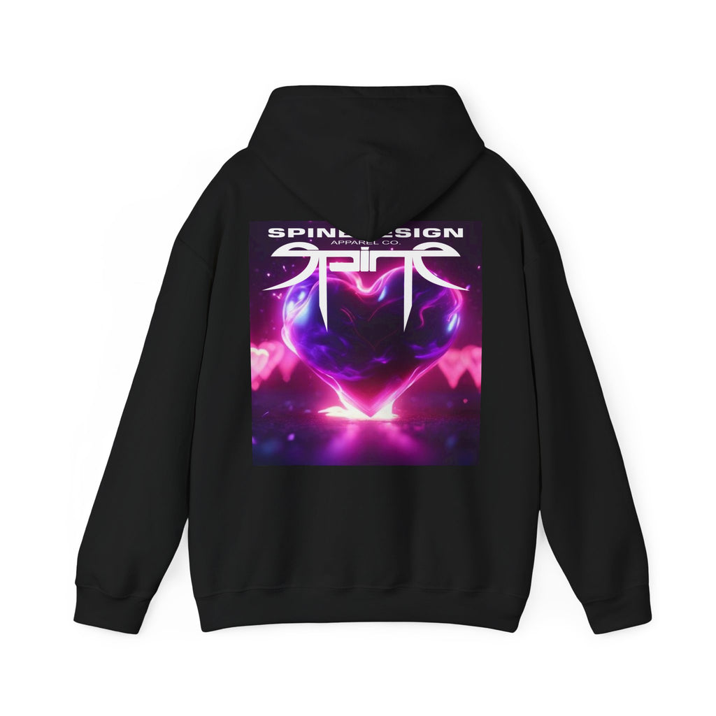 Love Spine, Unisex Heavy Blend™ Hooded Sweatshirt by Spine Design