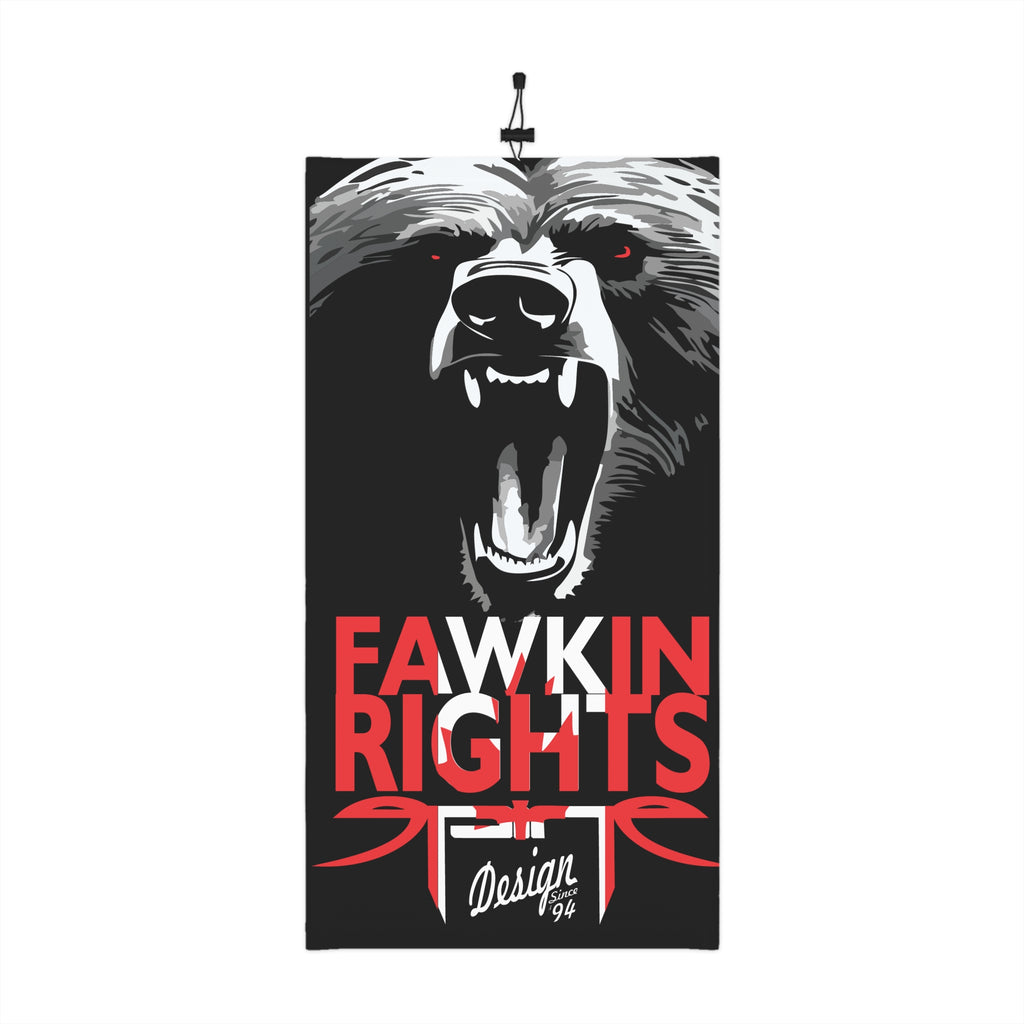 Grizzly Spine Fawkin Rights!, Winter Neck Gaiter With Drawstring