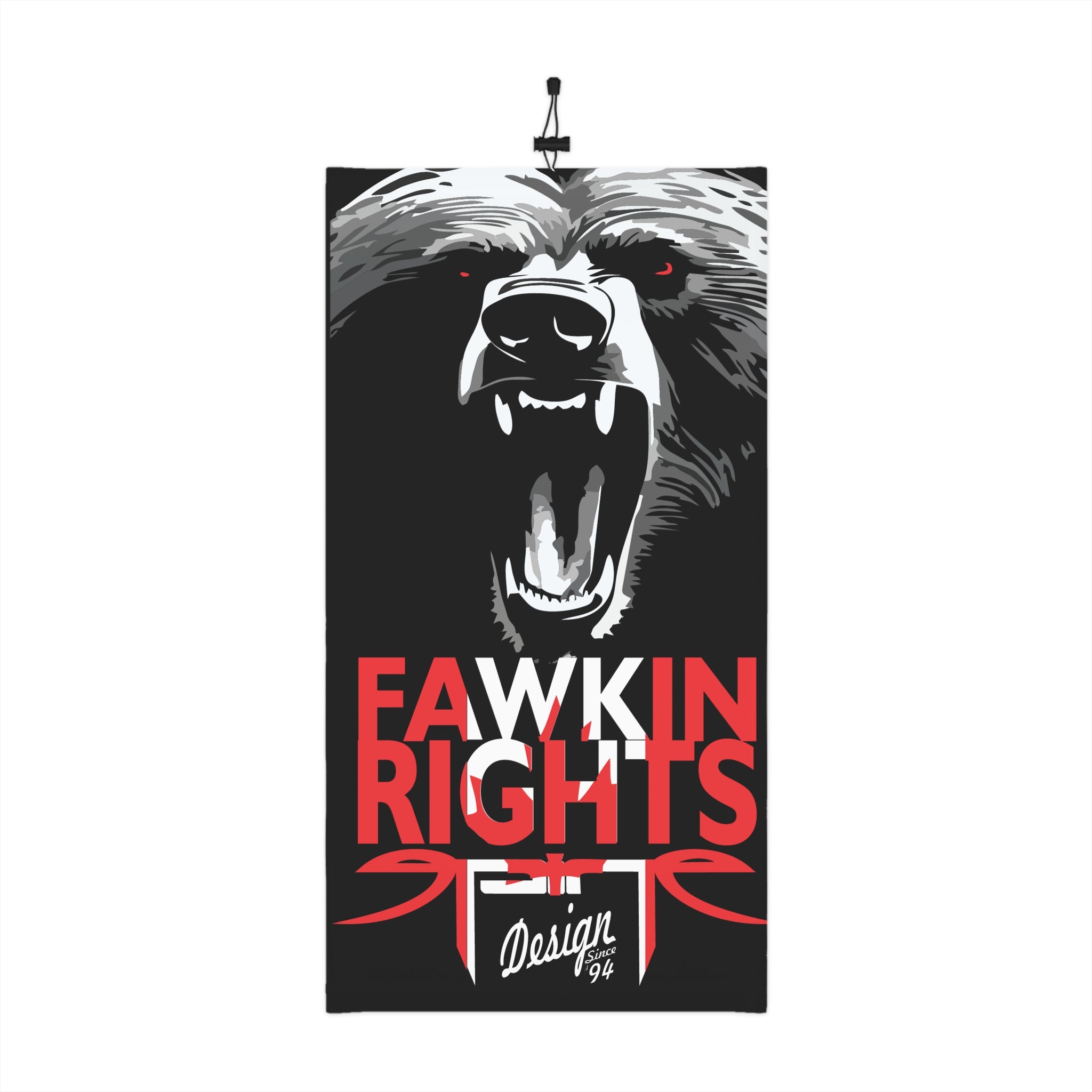 Grizzly Spine Fawkin Rights!, Winter Neck Gaiter With Drawstring