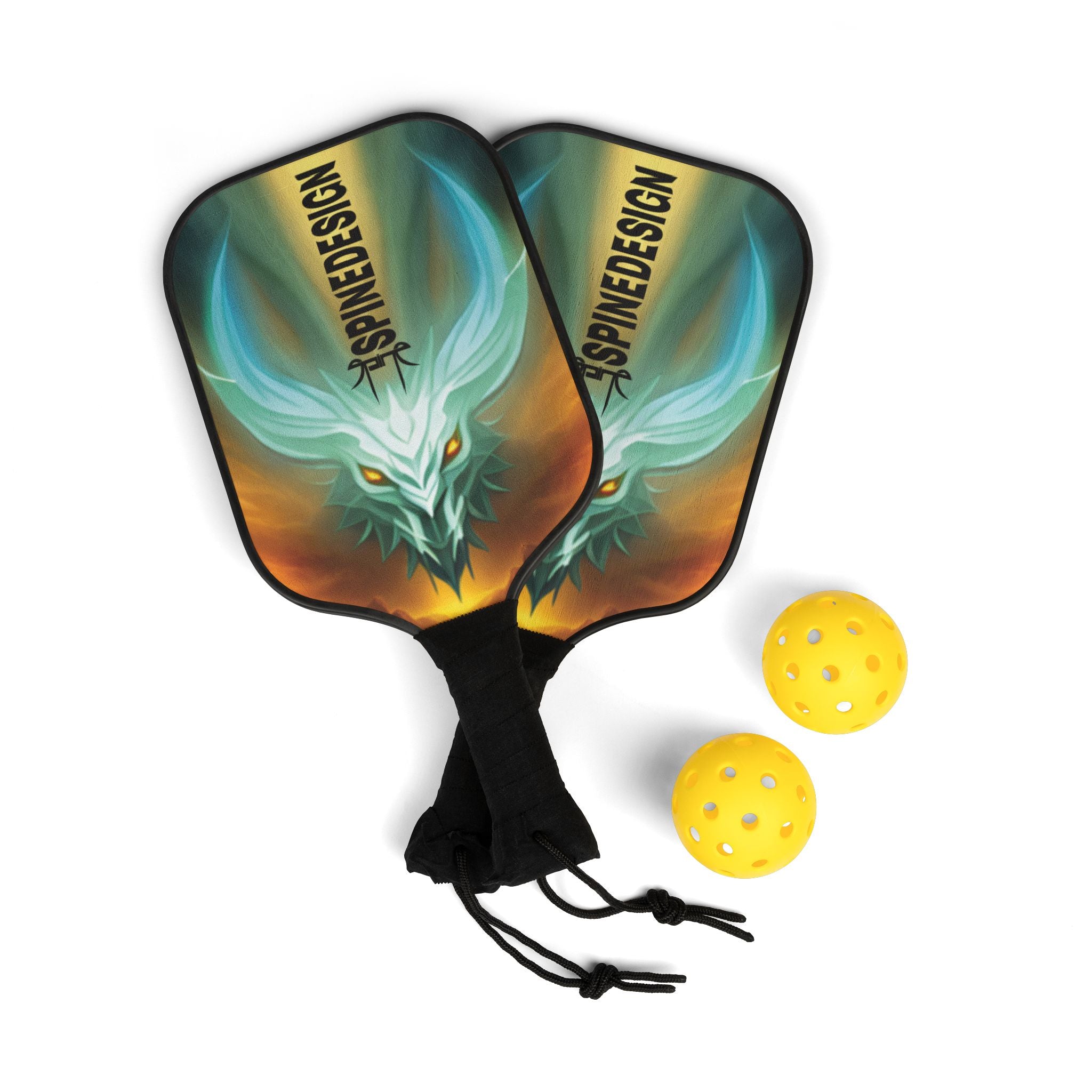 Mint Dragon, Essence of Willpower, Pickleball Kit by Spine Design