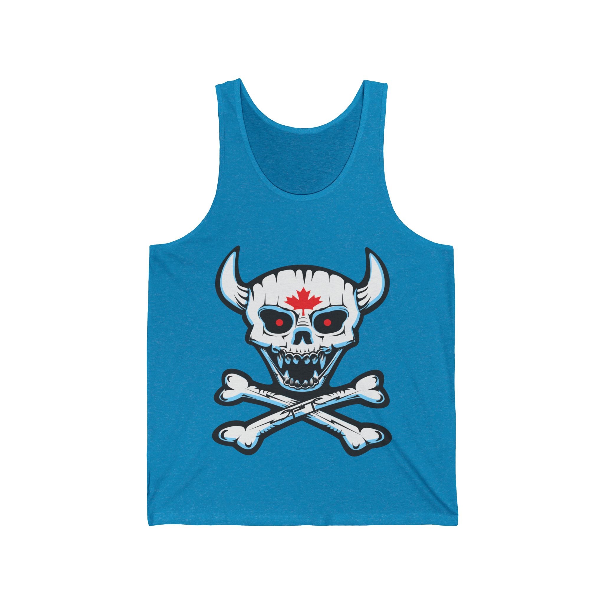 Demon Skull Unisex Jersey Tank, By Spine Design