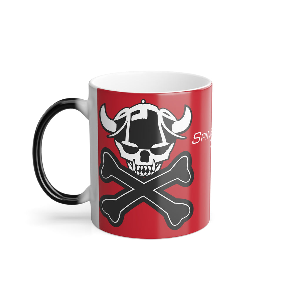 Spine Skull, Color Morphing Mug, 11oz