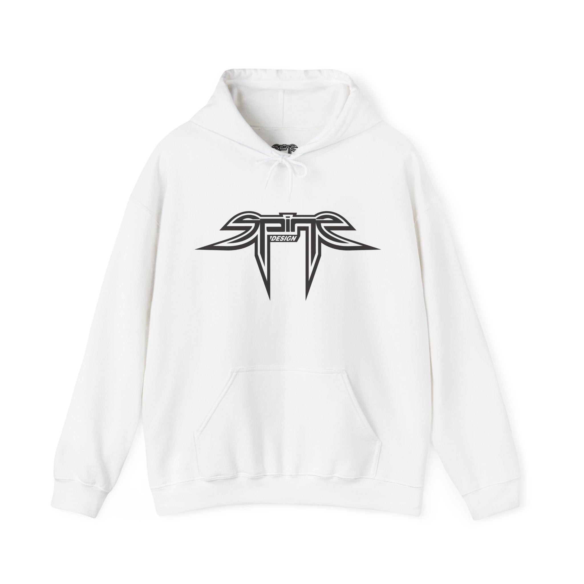 Spine Design Black and White logo Unisex Heavy Blend™ Hooded Sweatshirt