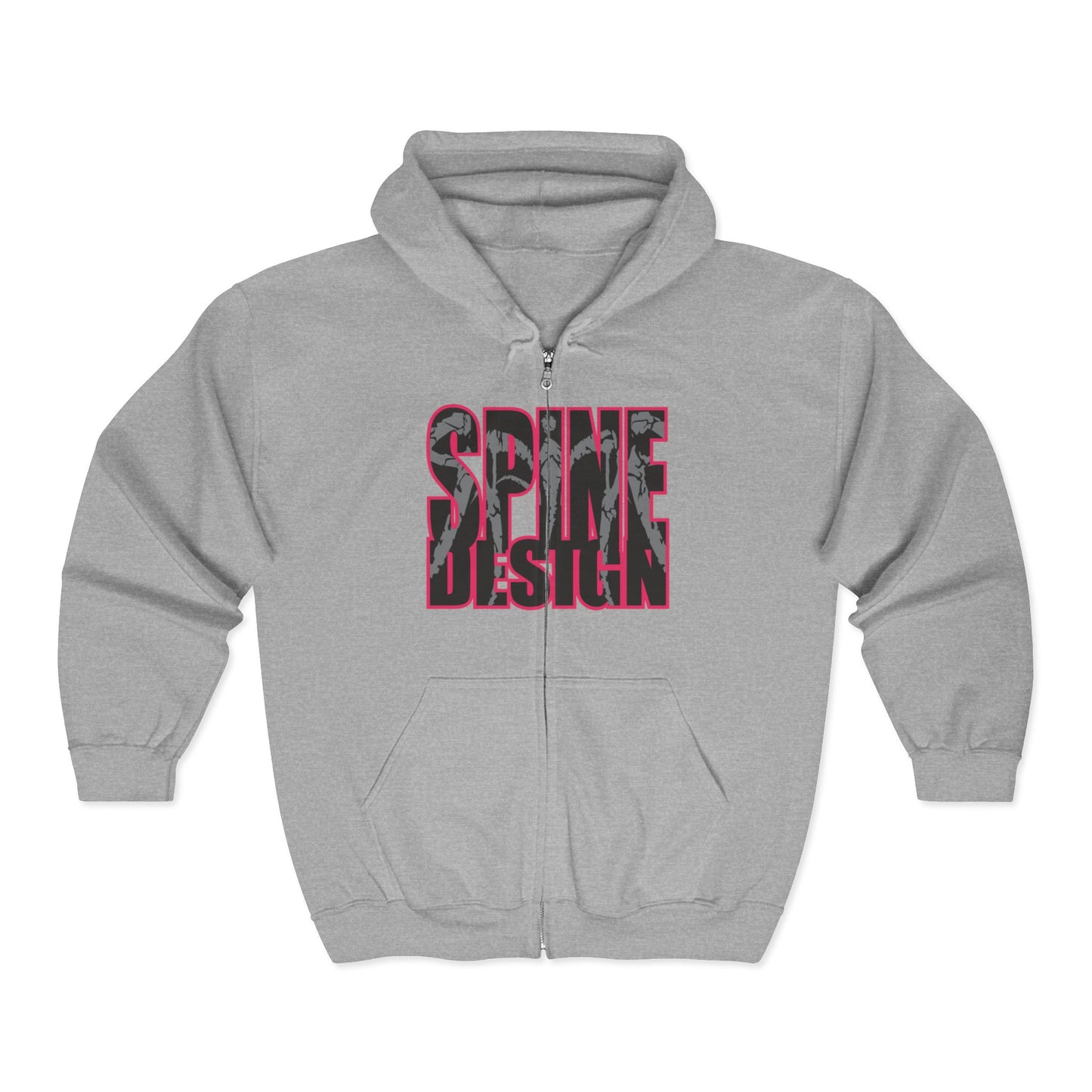 Spine Design Primal Unisex Heavy Blend™ Full Zip Hooded Sweatshirt