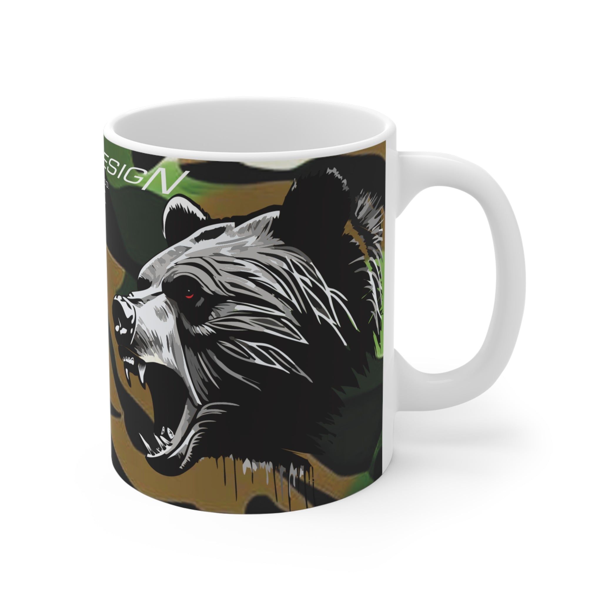 Grizzly Spine, Big Boy Ceramic Mugs (11oz\15oz\20oz) by Spine Design