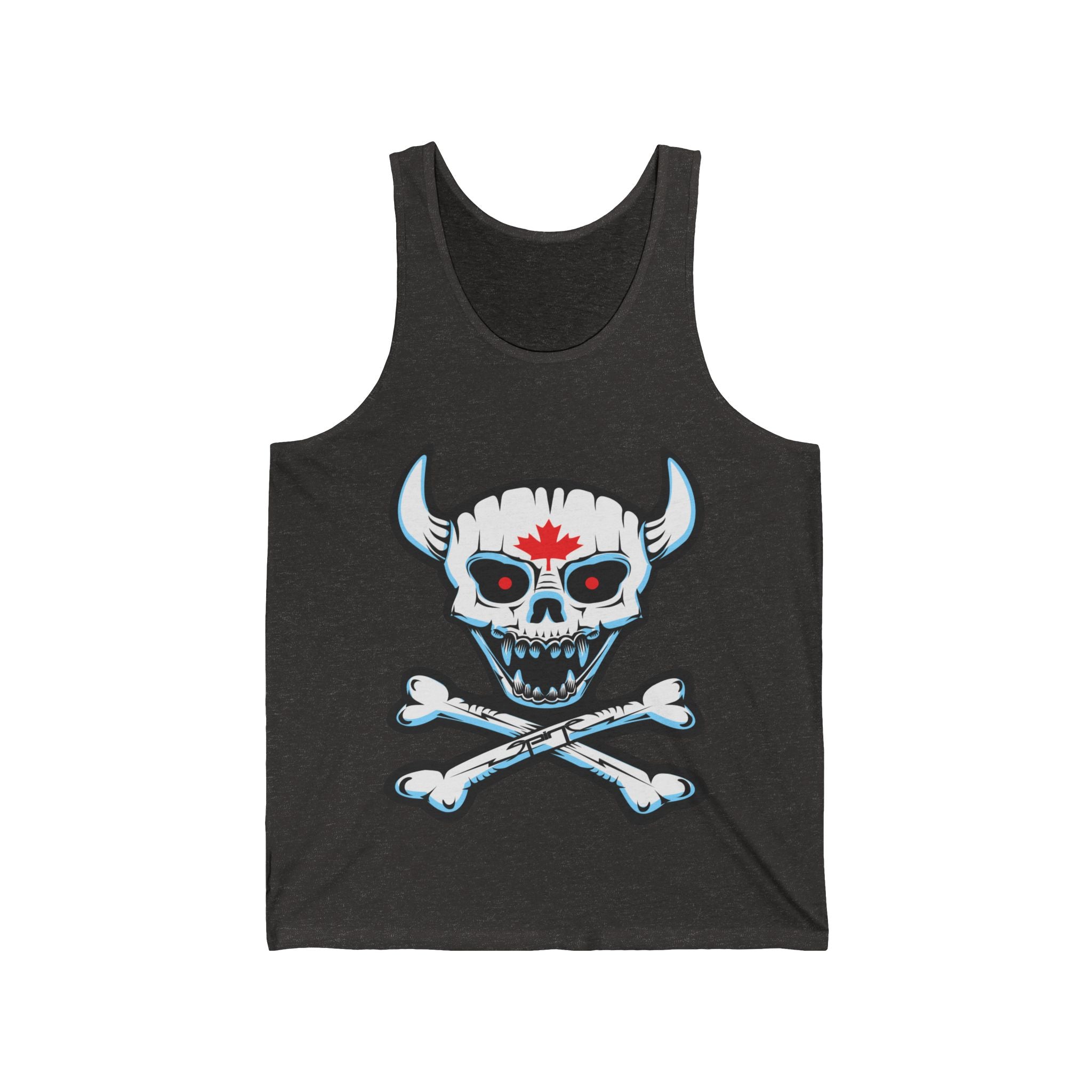 Demon Skull Unisex Jersey Tank, By Spine Design