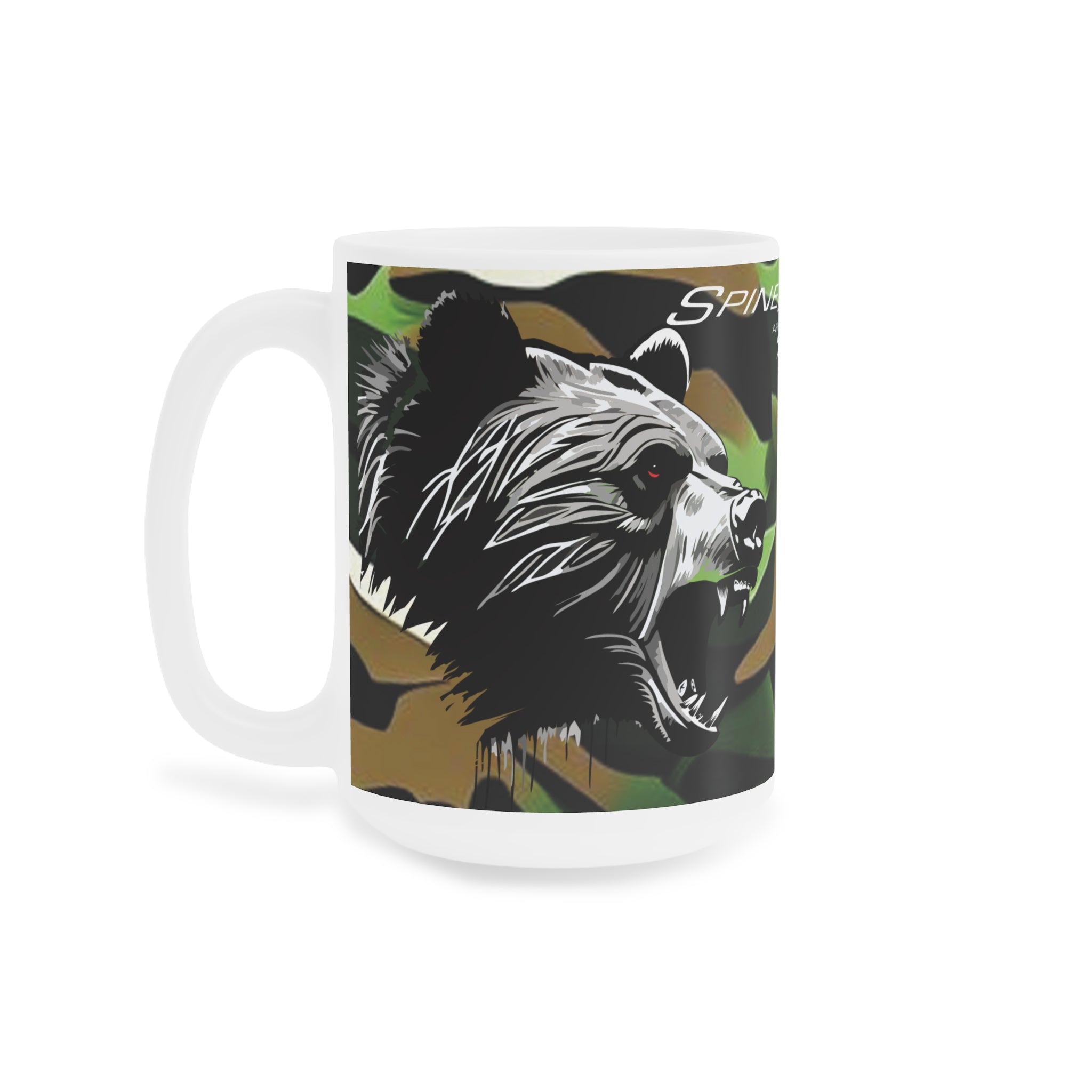 Grizzly Spine, Big Boy Ceramic Mugs (11oz\15oz\20oz) by Spine Design